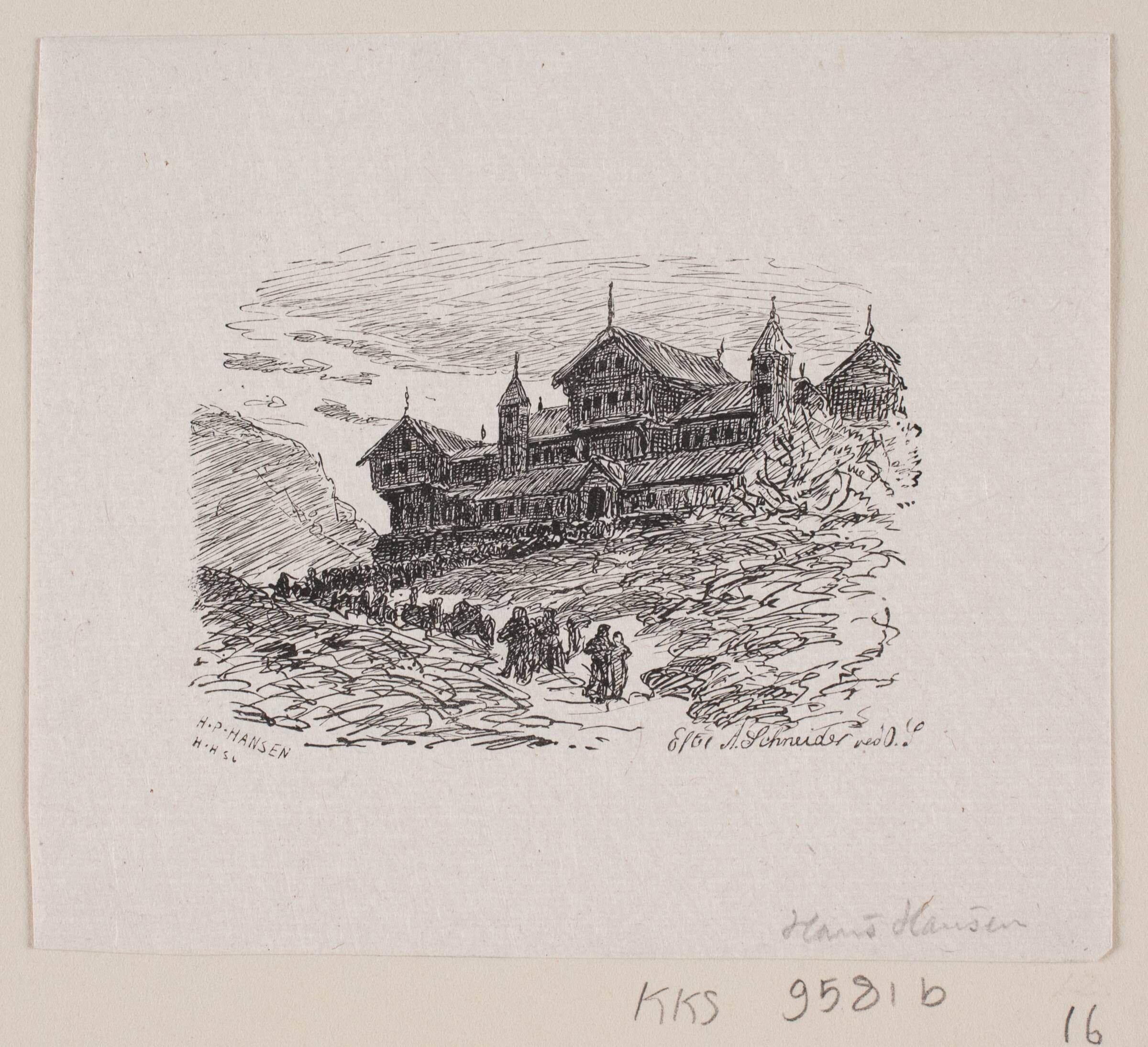 Illustration til "Østen for sol og vesten for måne", Hans Peter Hansen, 1879