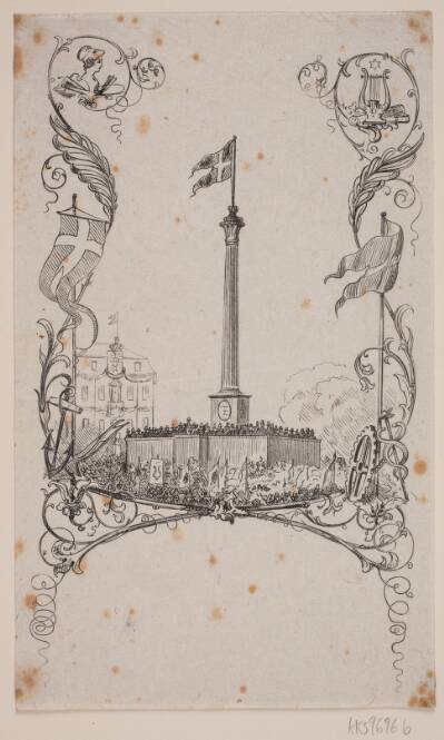 Grundlovsfesten ved Eremitagen den 5. juni 1854