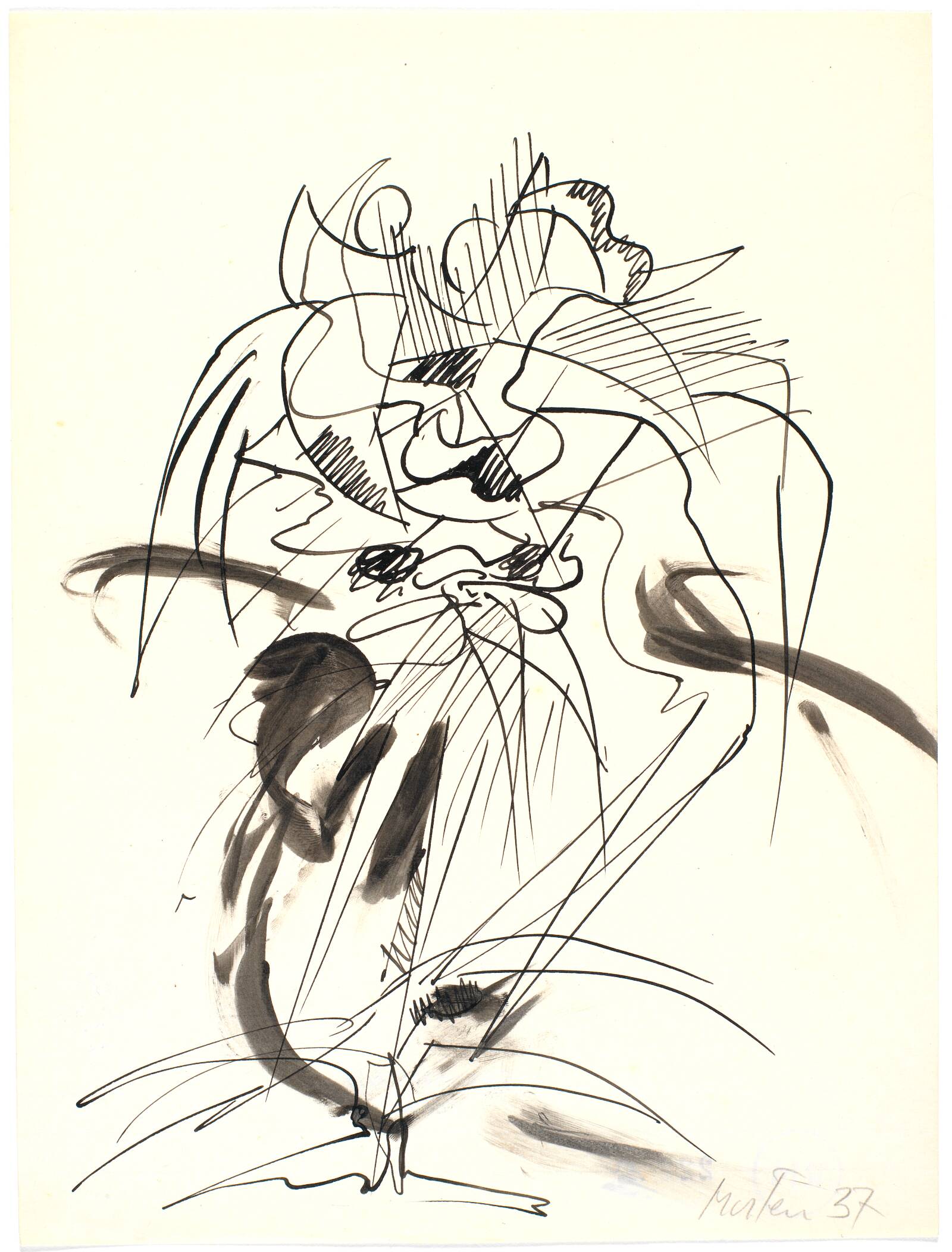 Botanisk figuration, Richard Mortensen, 1936-1938