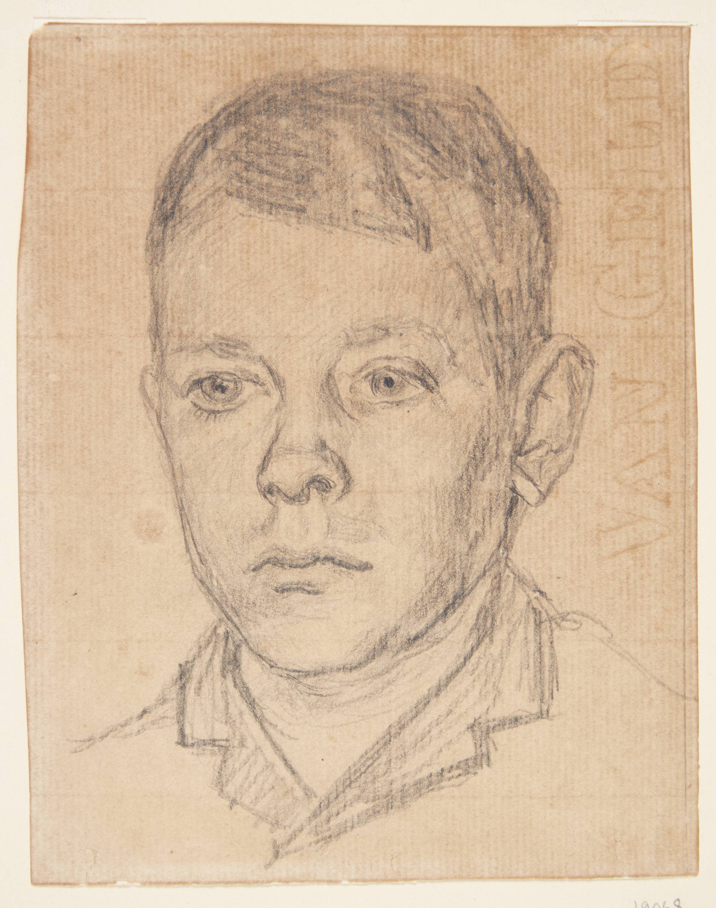 Portræt af en ung mand, Johannes Larsen, 1894