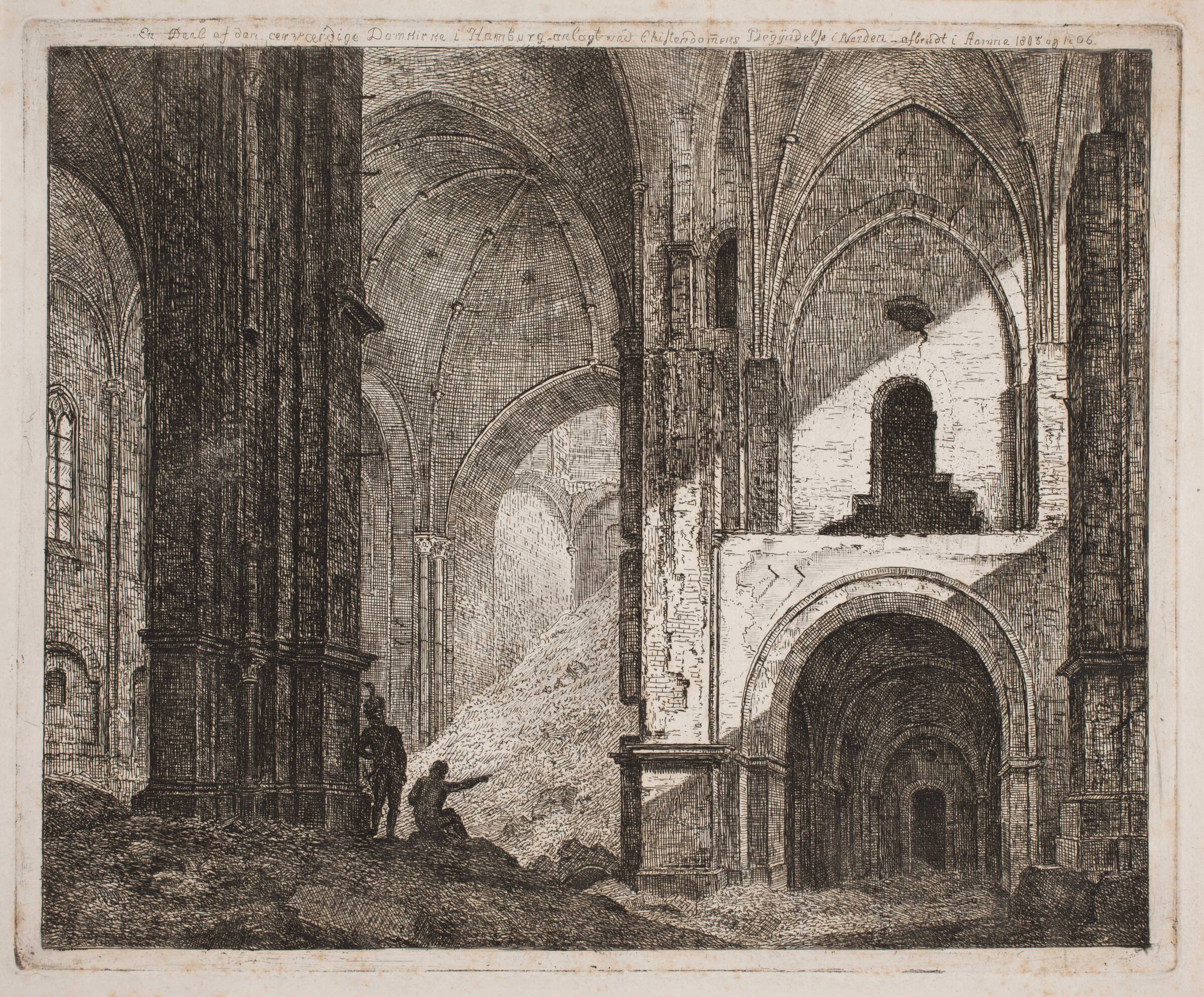 Interiør fra samme Ruin 1806, Jes Bundsen, 1813