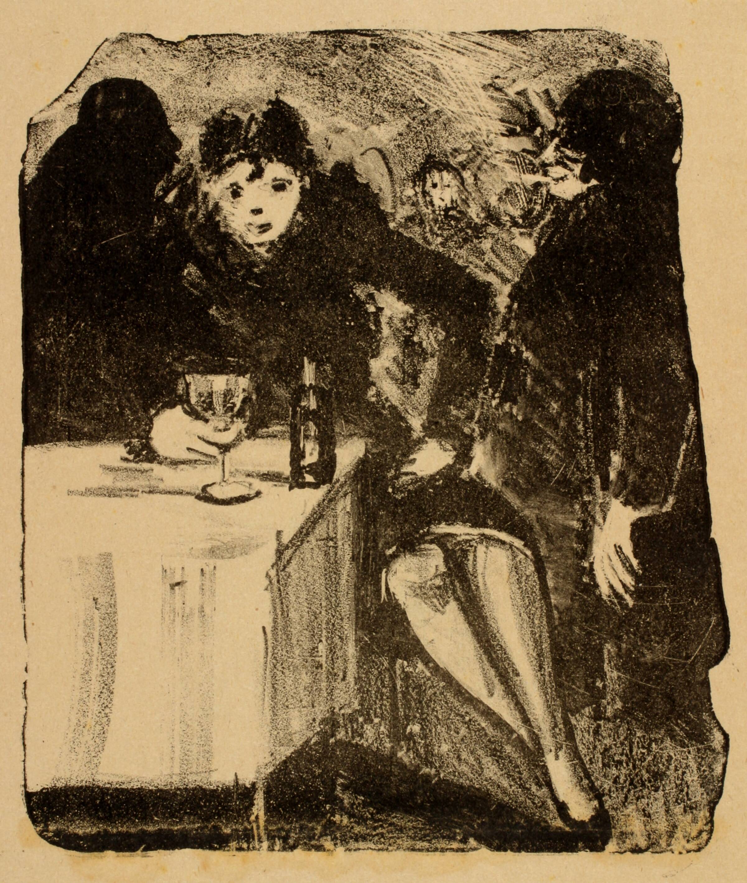 Damer på café, Kaj Ejstrup, 1927-1929