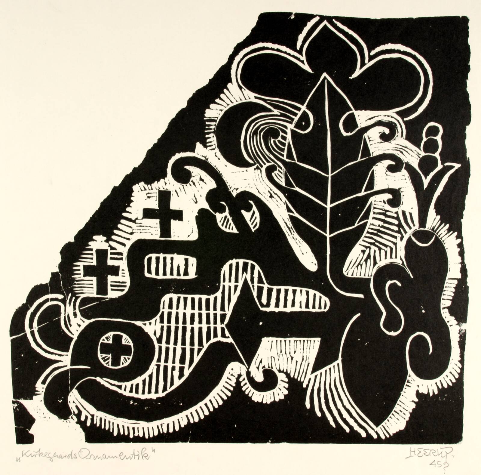 Kirkegaards Ornamentik, Henry Heerup, 1945