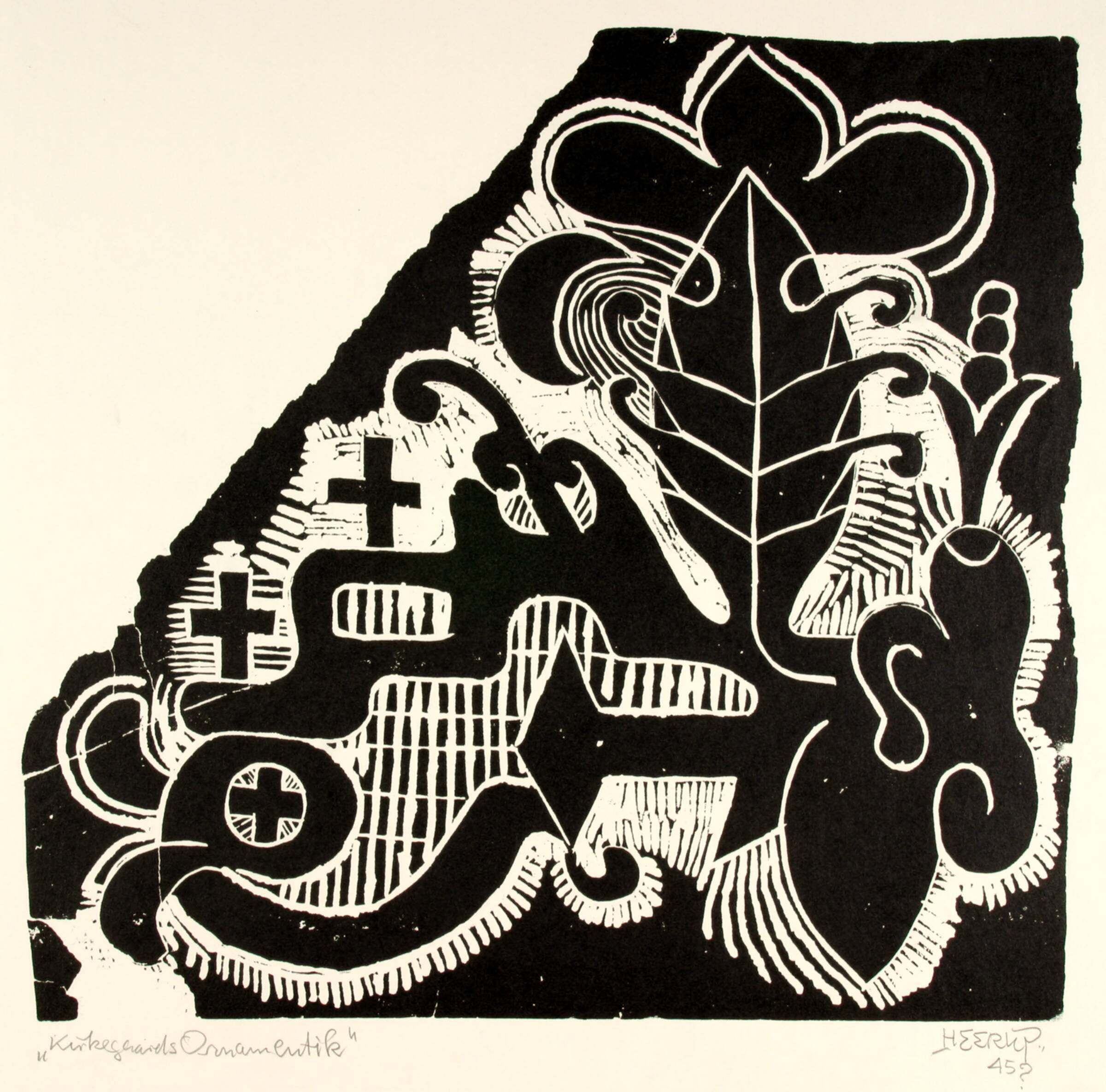 Kirkegaards Ornamentik, Henry Heerup, 1945