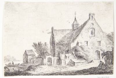 Landsbykirke ved en flod