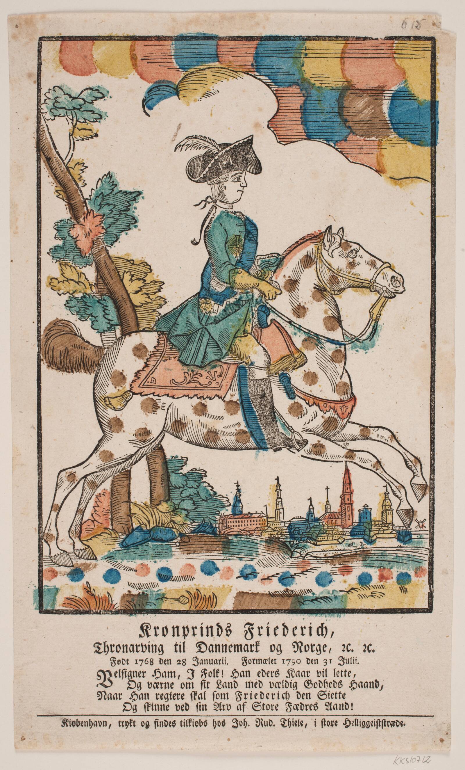 Kronprins Frederik til hest, Ubekendt, 1790-1807