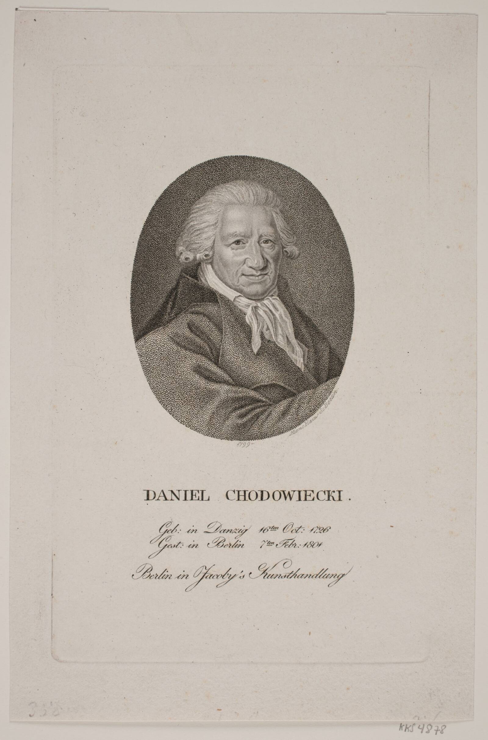 Daniel Chodowiecki, Meno Haas, 1799