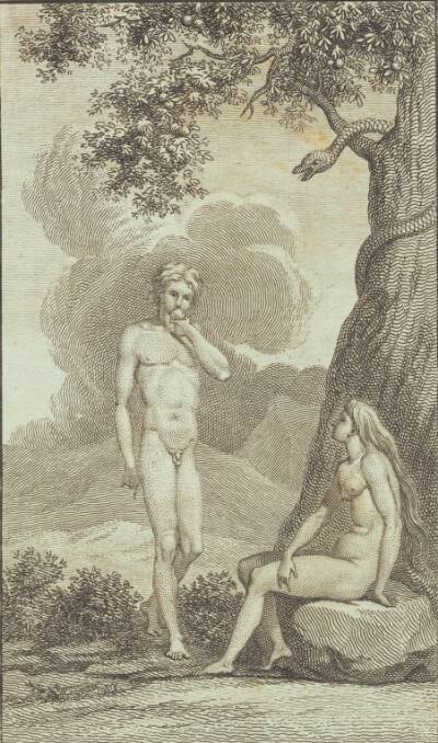 Illustration til Ewalds "Adam og Eva". IV
