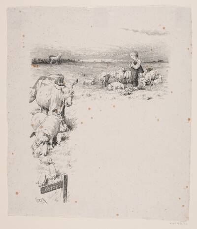 Illustration til Christian Winther, "Chresten og Lene"