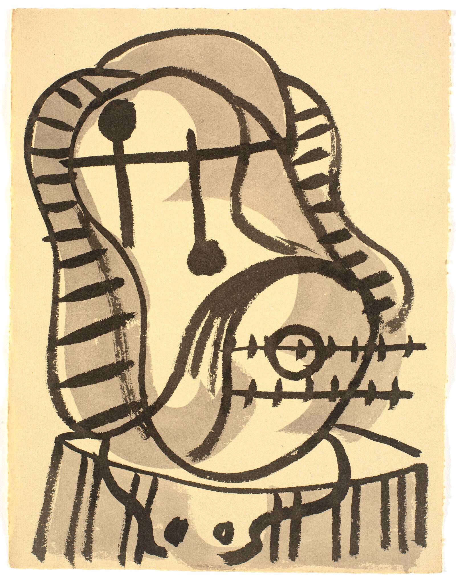 Figuration, hoved, Richard Mortensen, 1945-1948
