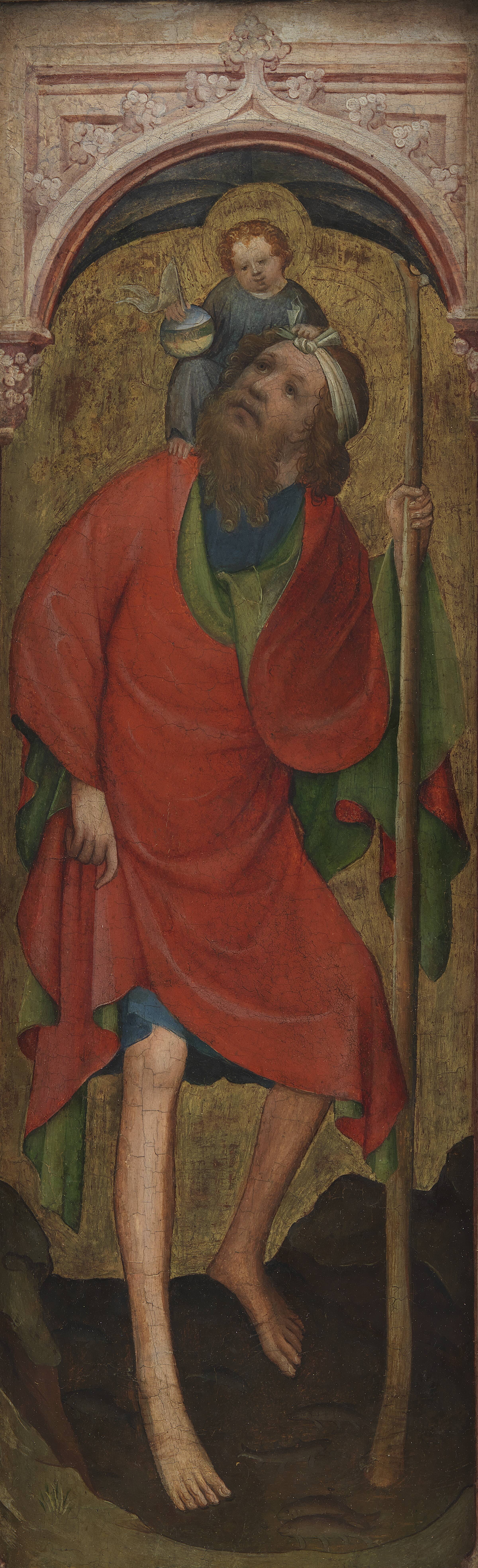 Den hellige Christophorus med Kristusbarnet, Ubekendt, 1400-1430