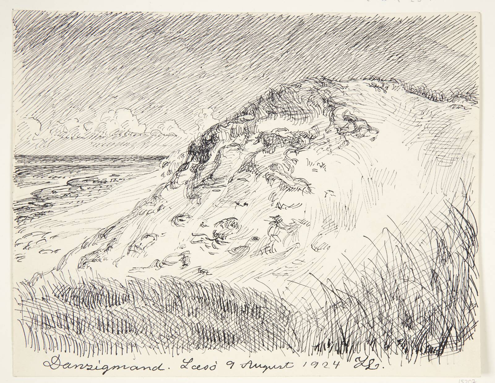 "Danzigmann". Læsø, Johannes Larsen, 1924