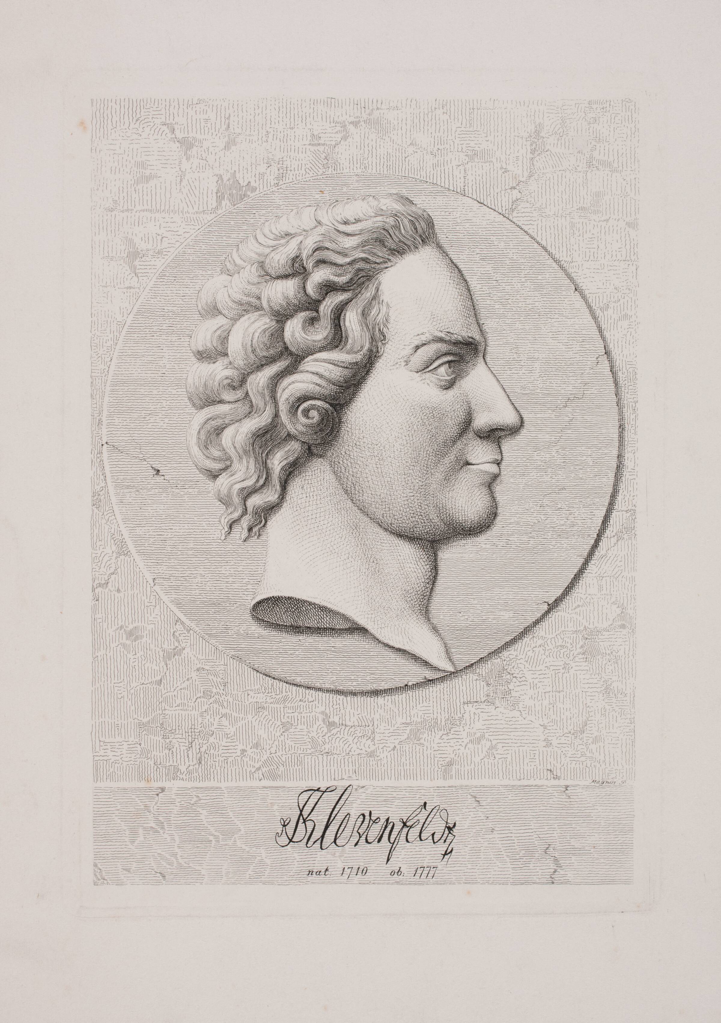 Terkel Klevenfeldt. Medaljon, Julius Magnus-Petersen, 1864
