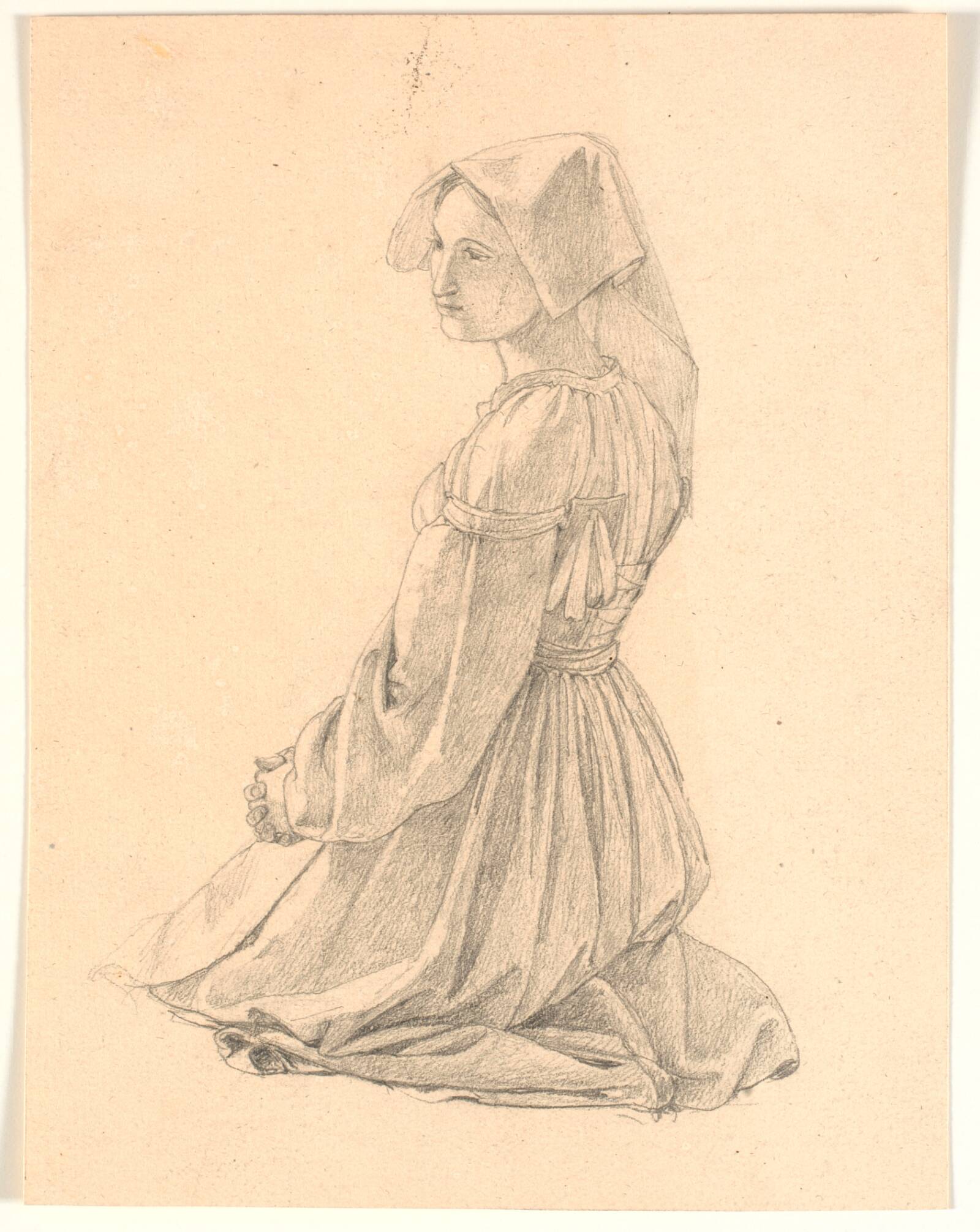 Knælende italienerinde, Jørgen V. Sonne, 1838-1843