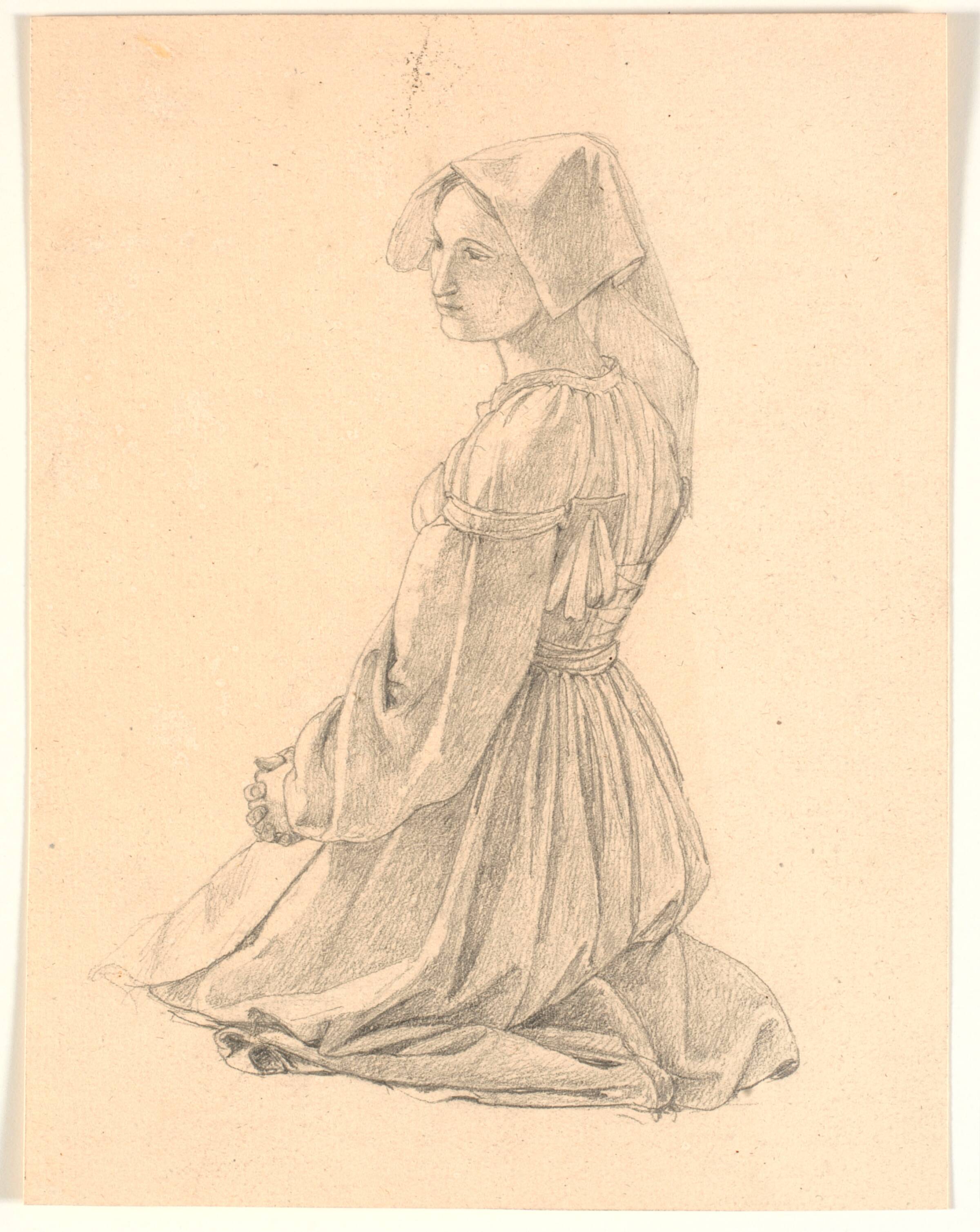 Knælende italienerinde, Jørgen V. Sonne, 1838-1843