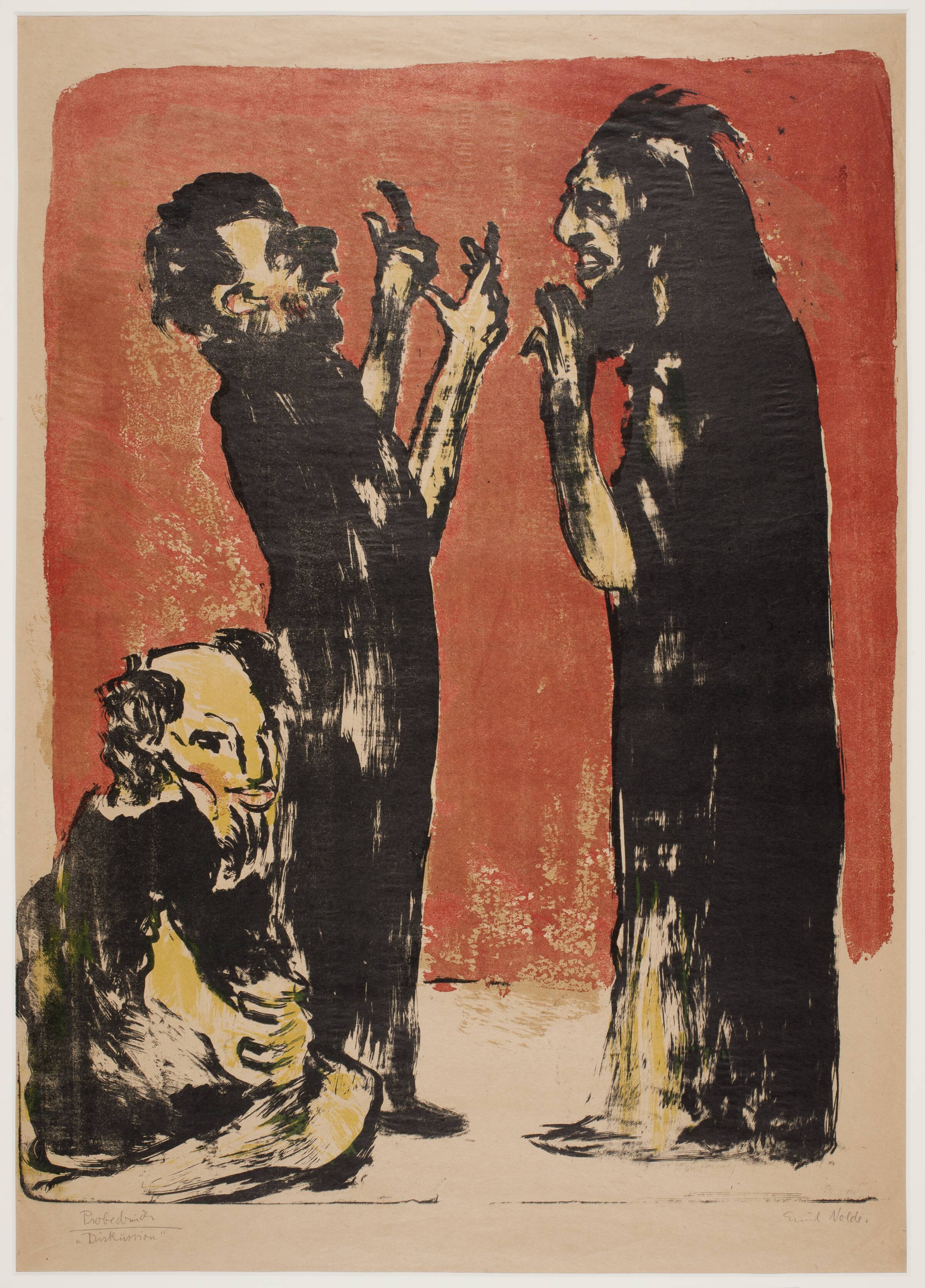 "Diskussion", Emil Nolde, 1913