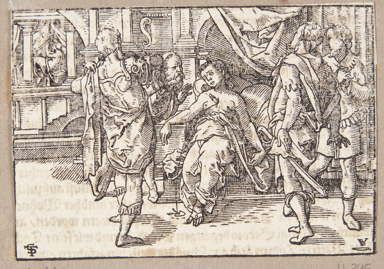 Lucretias død, Tobias Stimmer, 1574