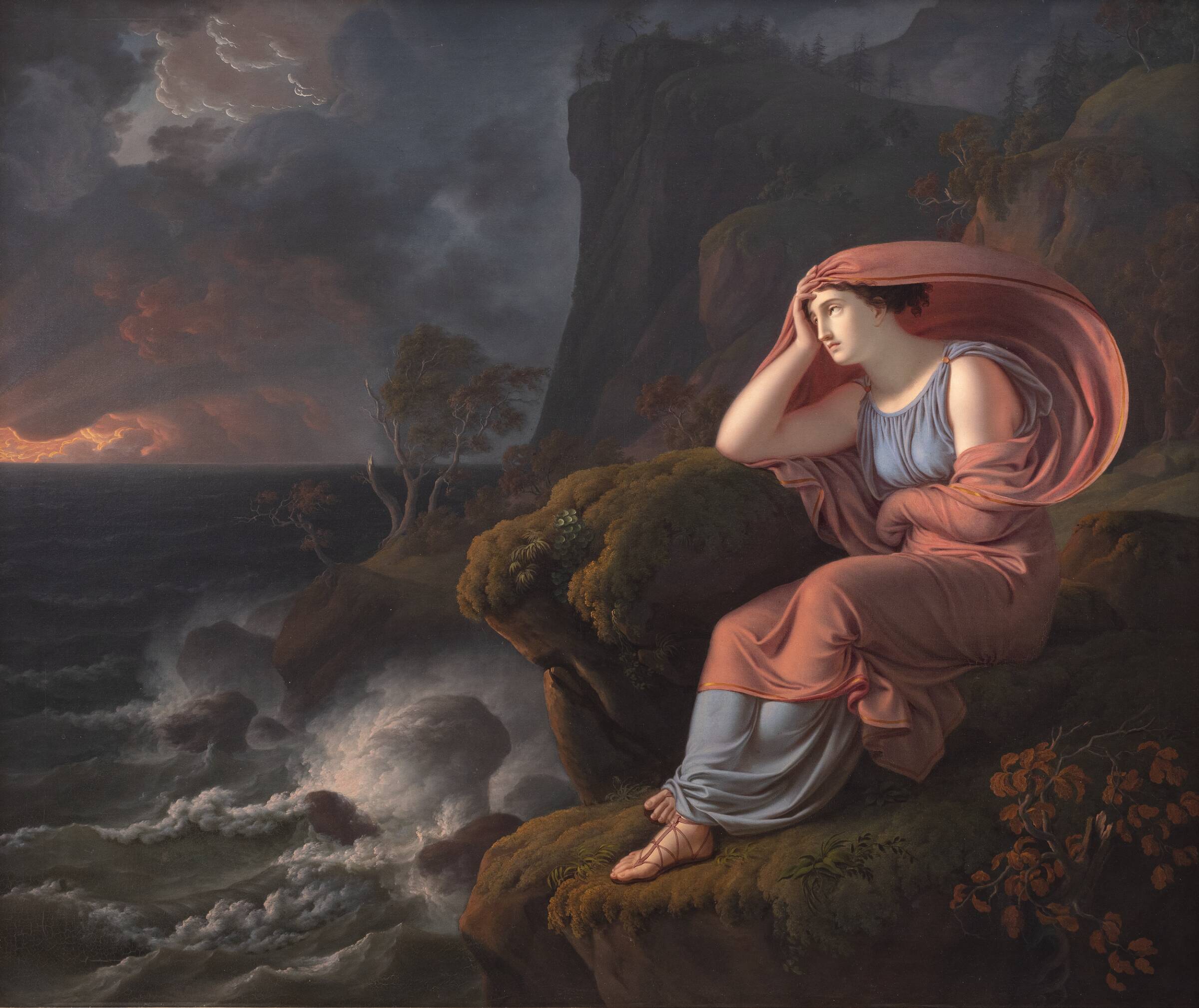 Alkyone venter forgæves sin bortrejste ægtefælle, C.G. Kratzenstein Stub, 1810