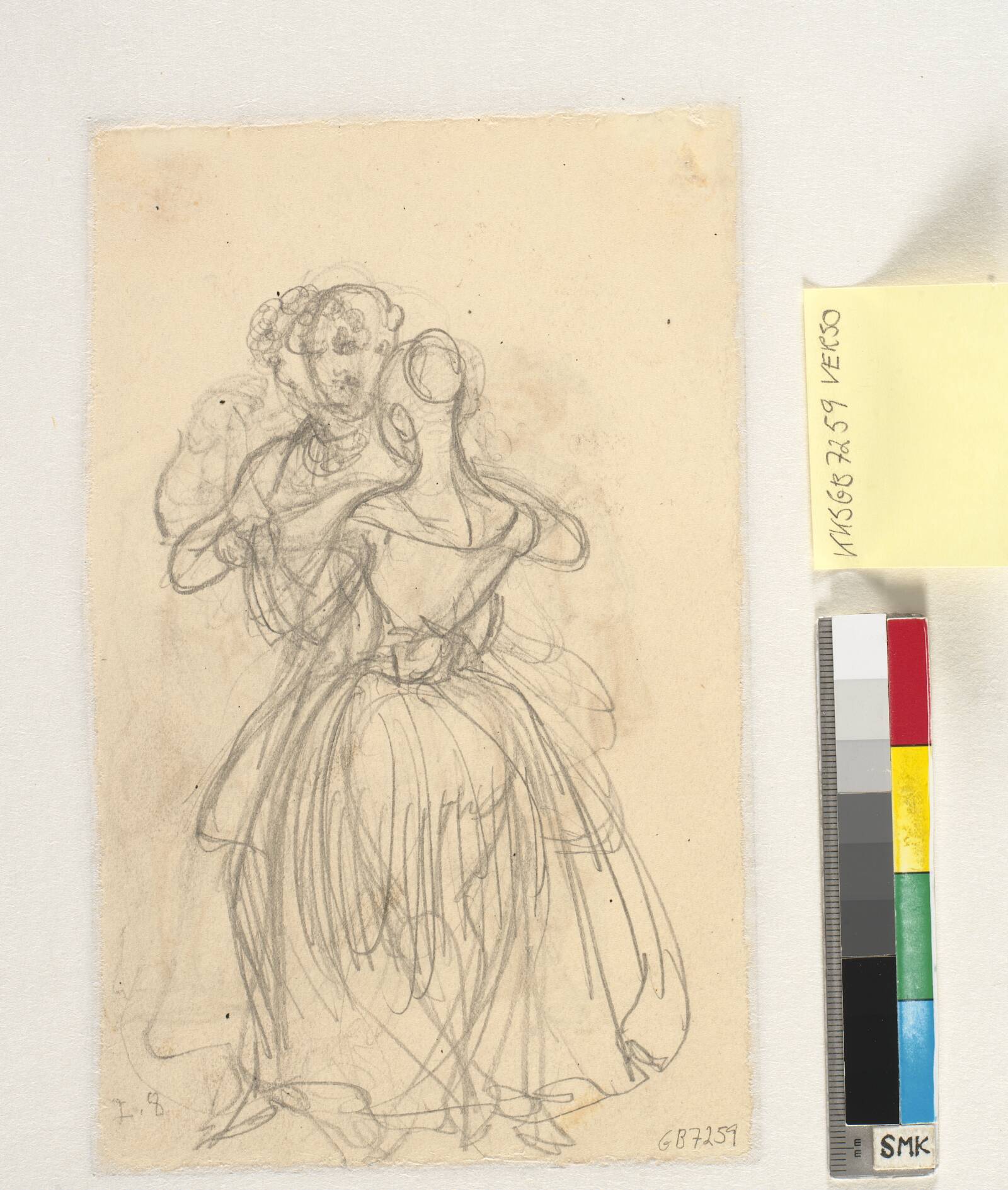 Dansende par, Wilhelm Marstrand, 1860-1864