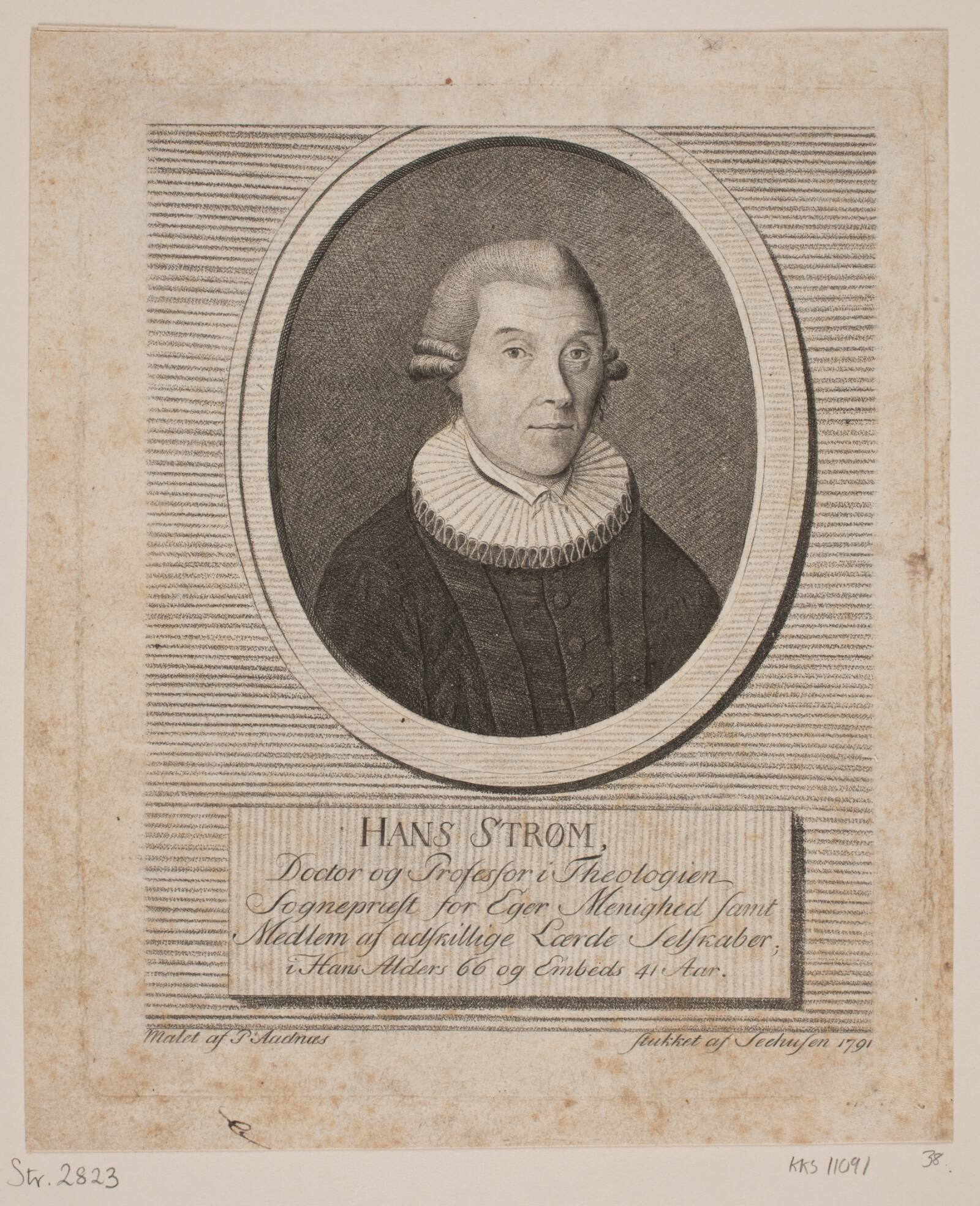 Hans Strøm, Johan Christoph Seehusen, 1791