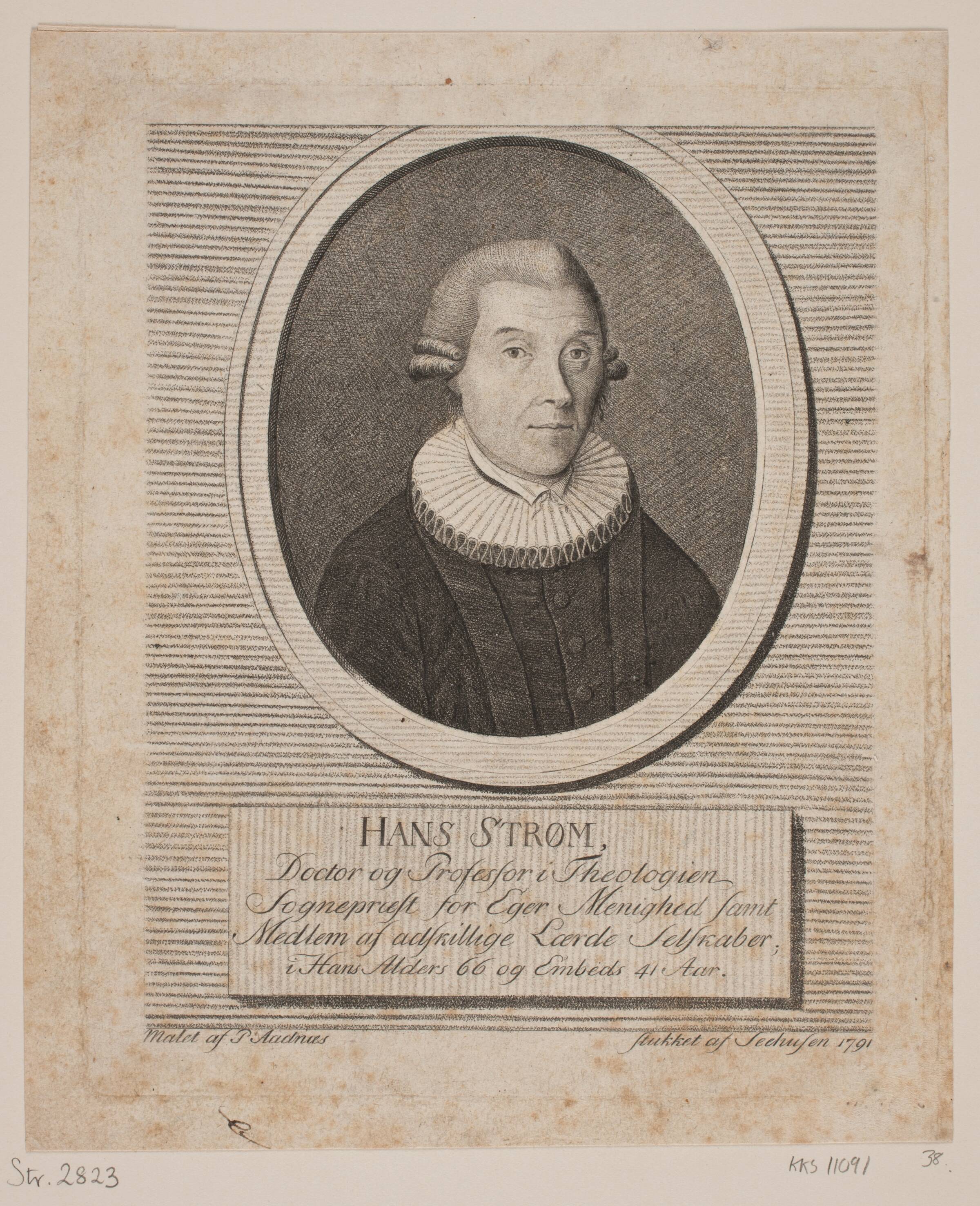 Hans Strøm, Johan Christoph Seehusen, 1791