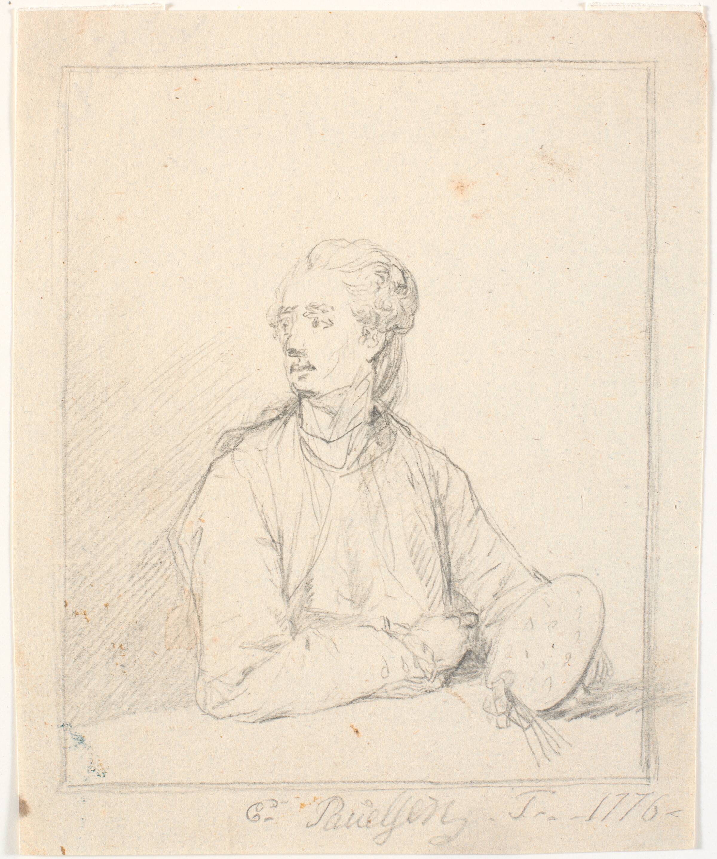 Portræt af en maler (Selvportræt), Erik Pauelsen, 1776