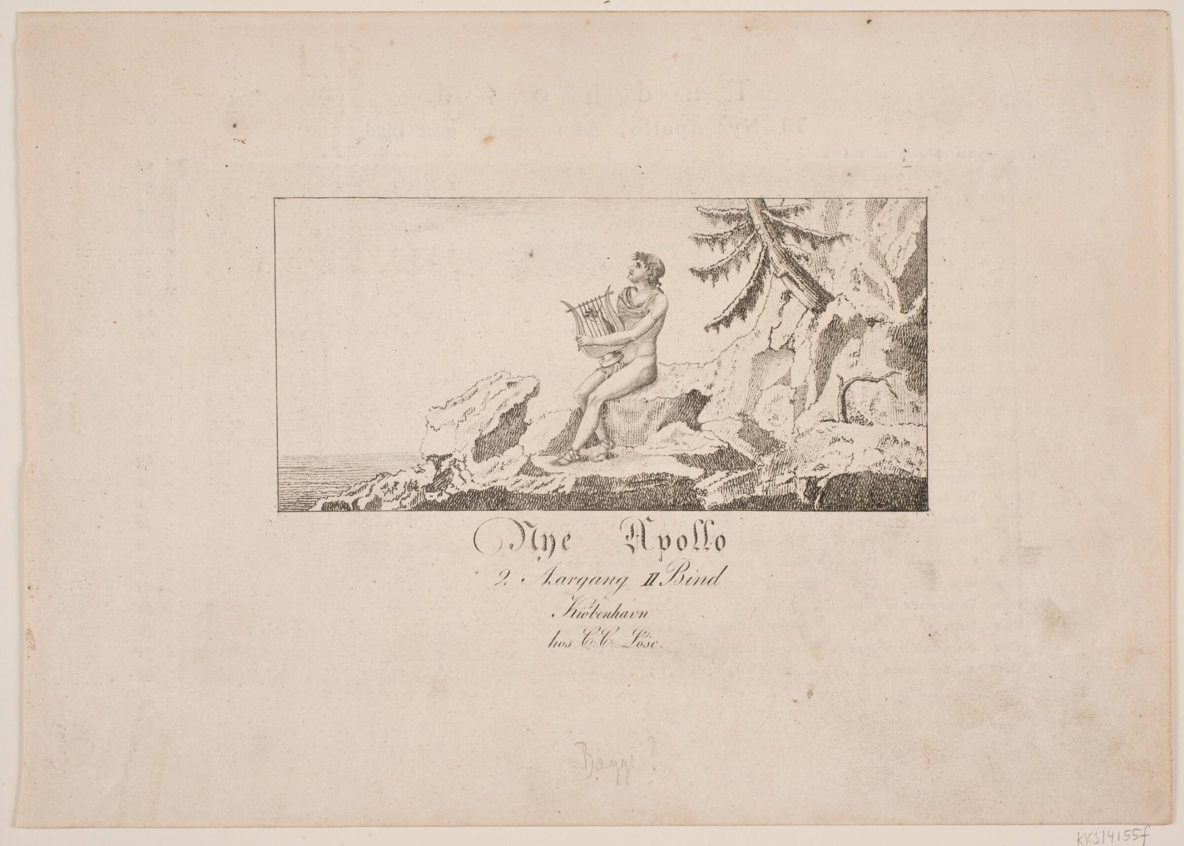 Omslag til Nye Apollo II, Oluf Olufsen Bagge, 1780-1836