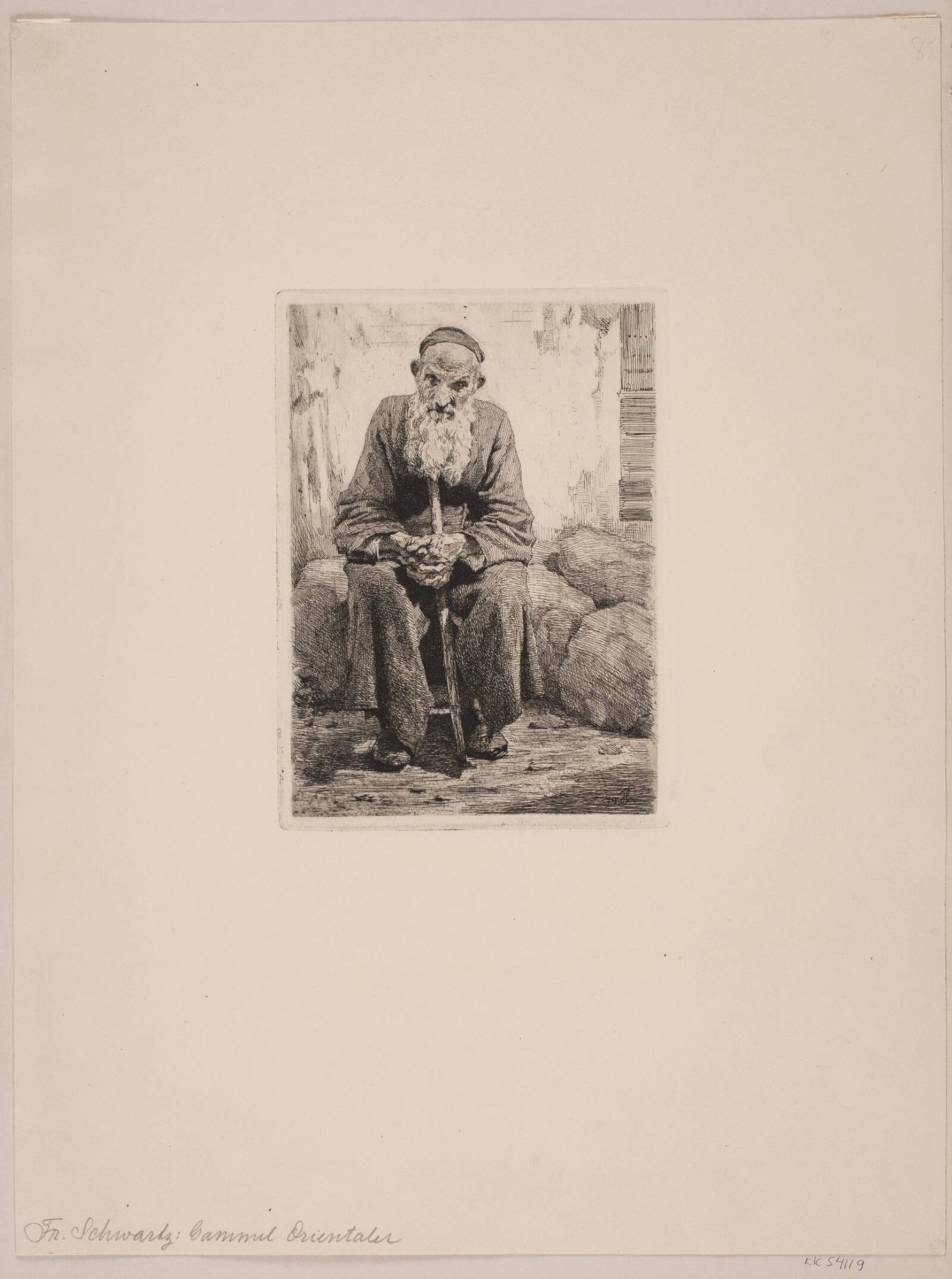 Gammel orientaler, Frans Schwartz, 1901