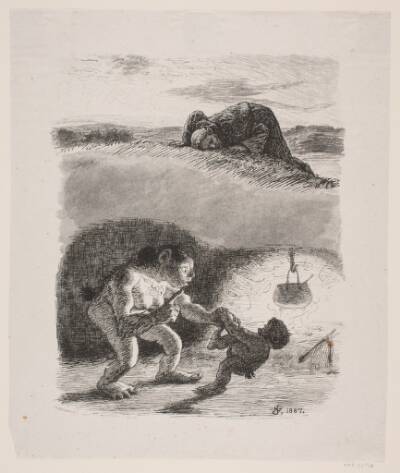 Illustration til Poul Martin Møller, "Sct. Laurentius"