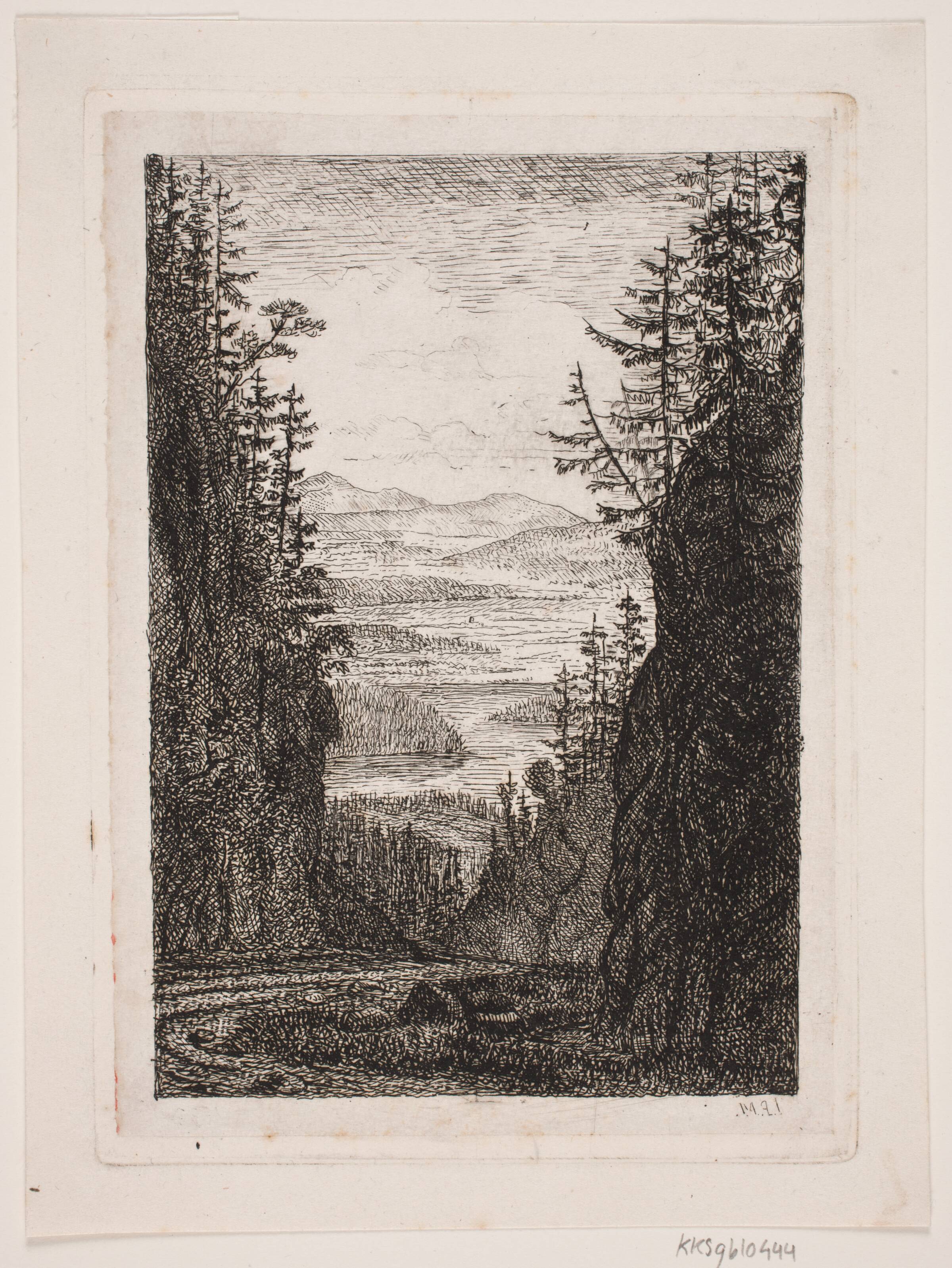 Krogkleven ved Christiania, J.P. Møller, 1834