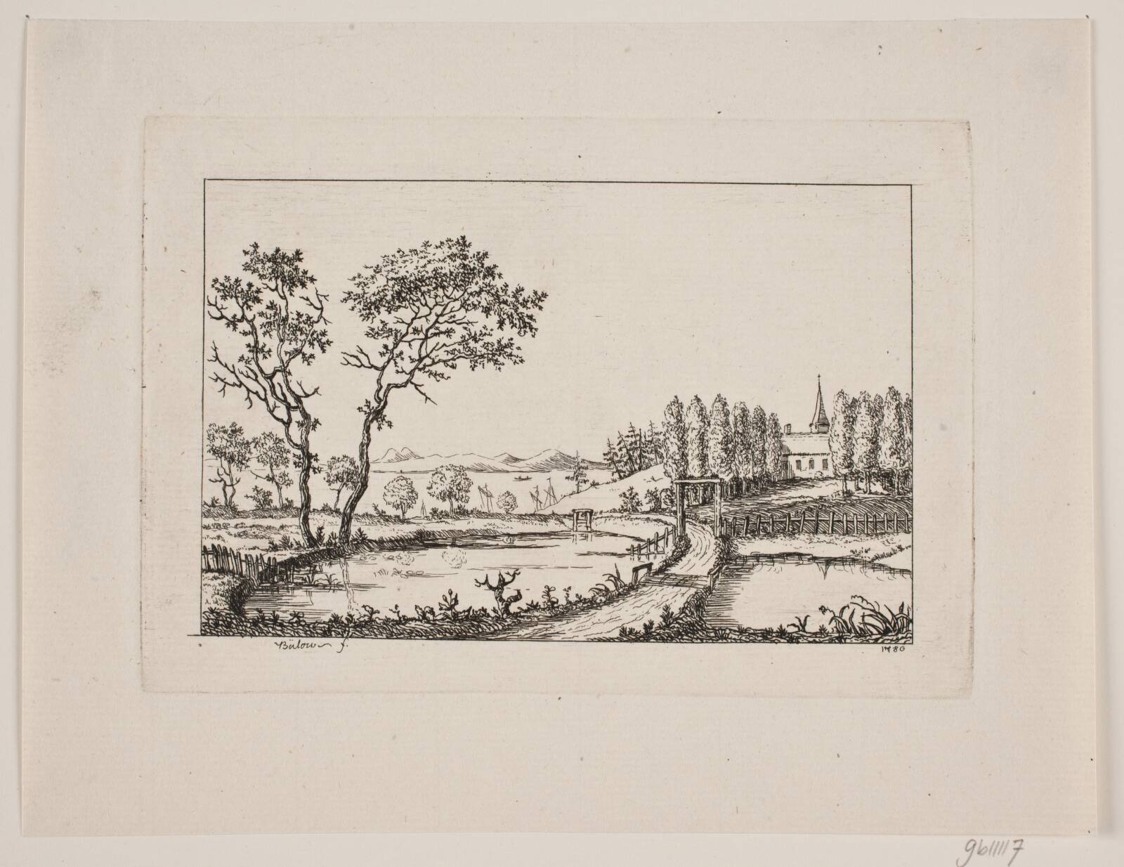 Strandparti, Johan Bülow, 1780