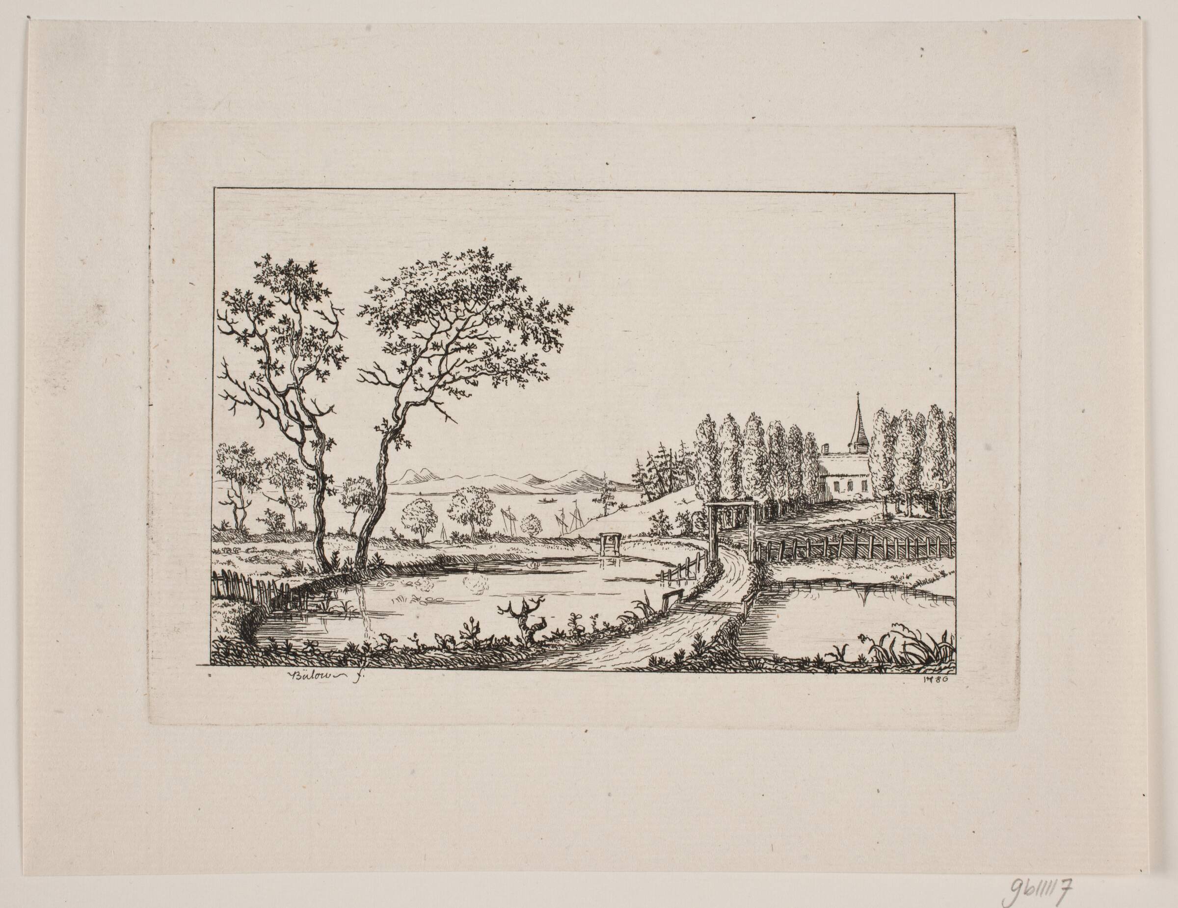Strandparti, Johan Bülow, 1780
