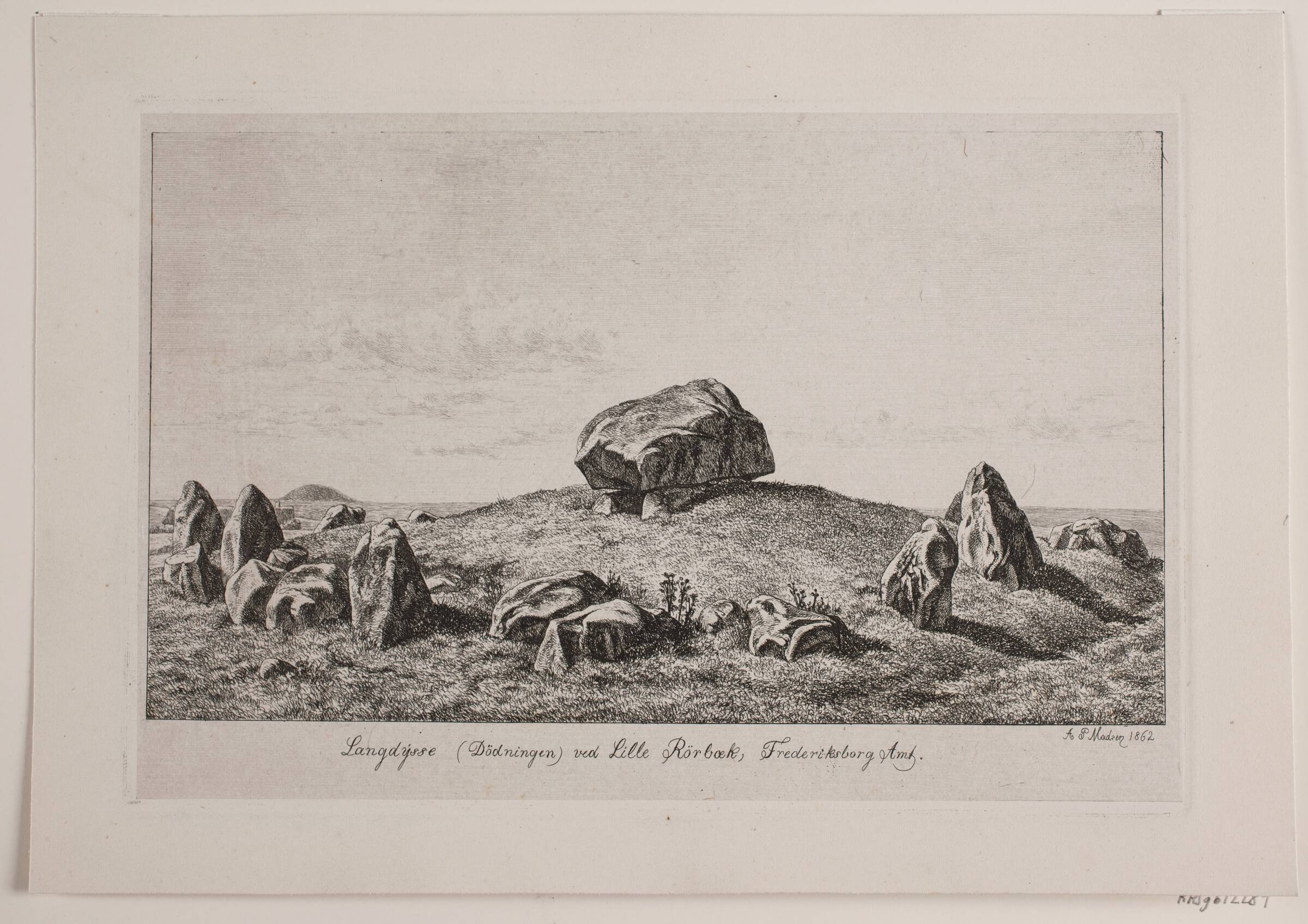 Langdysse ved Lille Rørbæk, Madsen, A.P., 1862