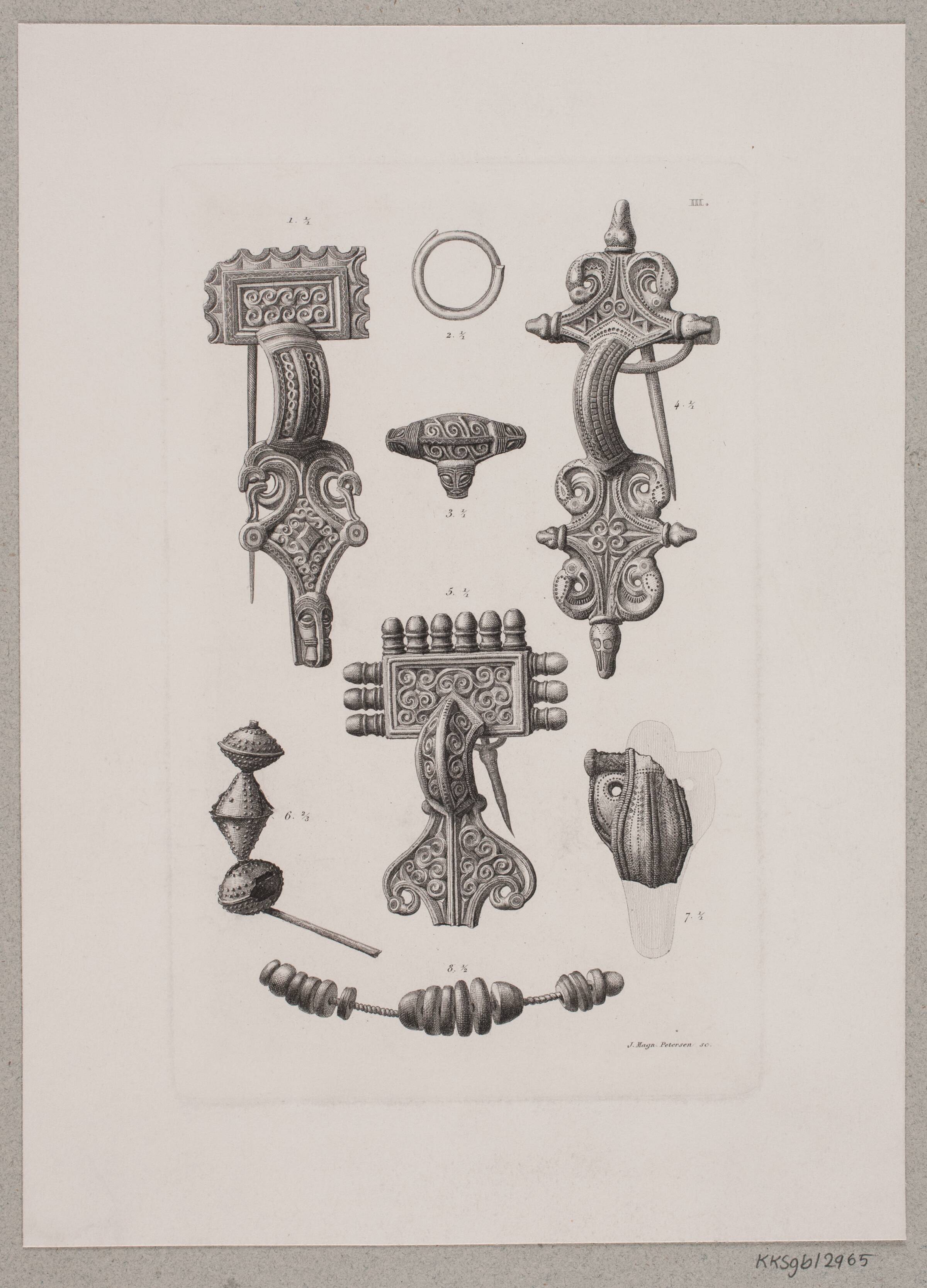Nordiske oldsager, Julius Magnus-Petersen, 1834-1866