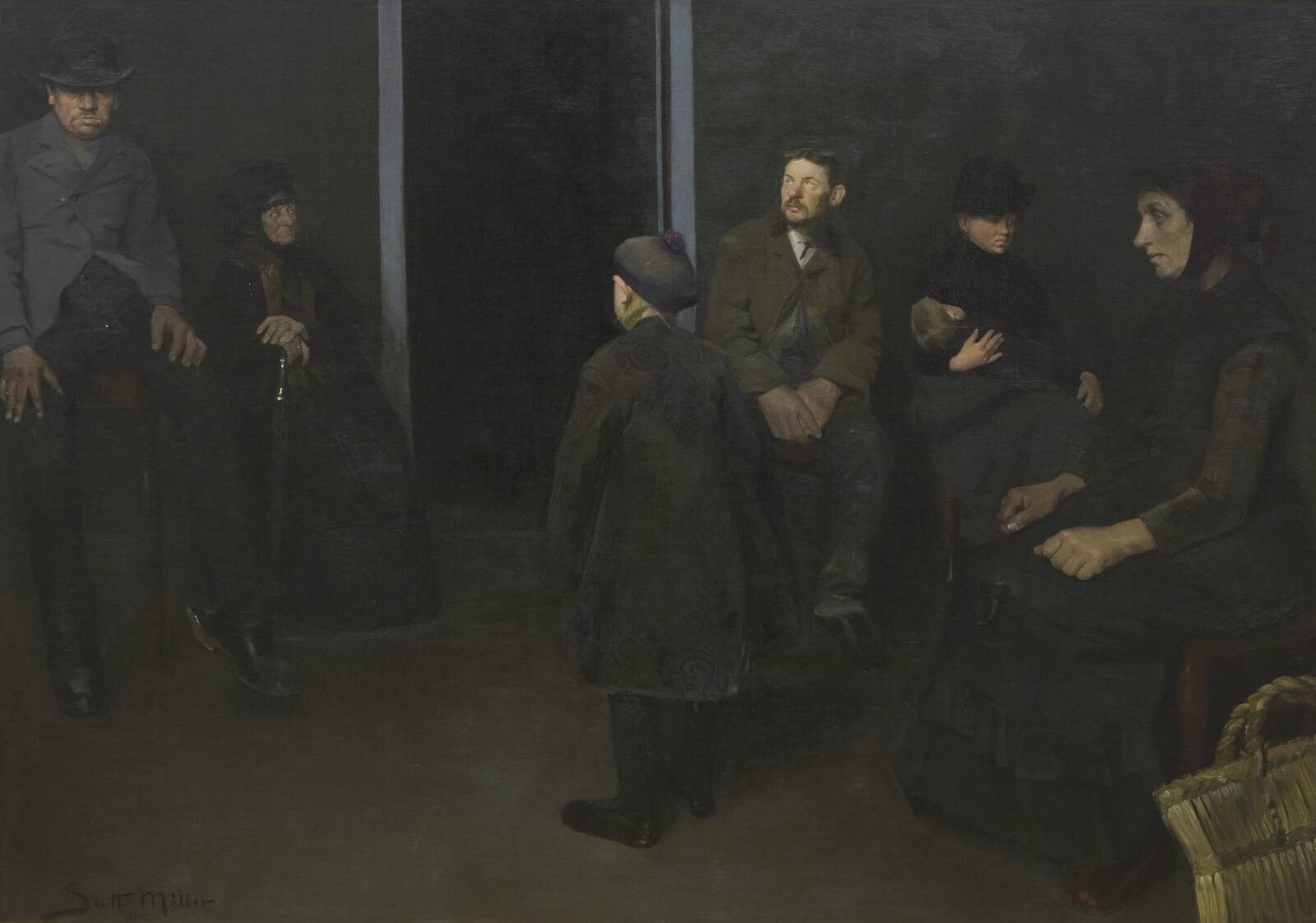 Fattigfolk. I dødens venteværelse, Harald Slott-Møller, 1888