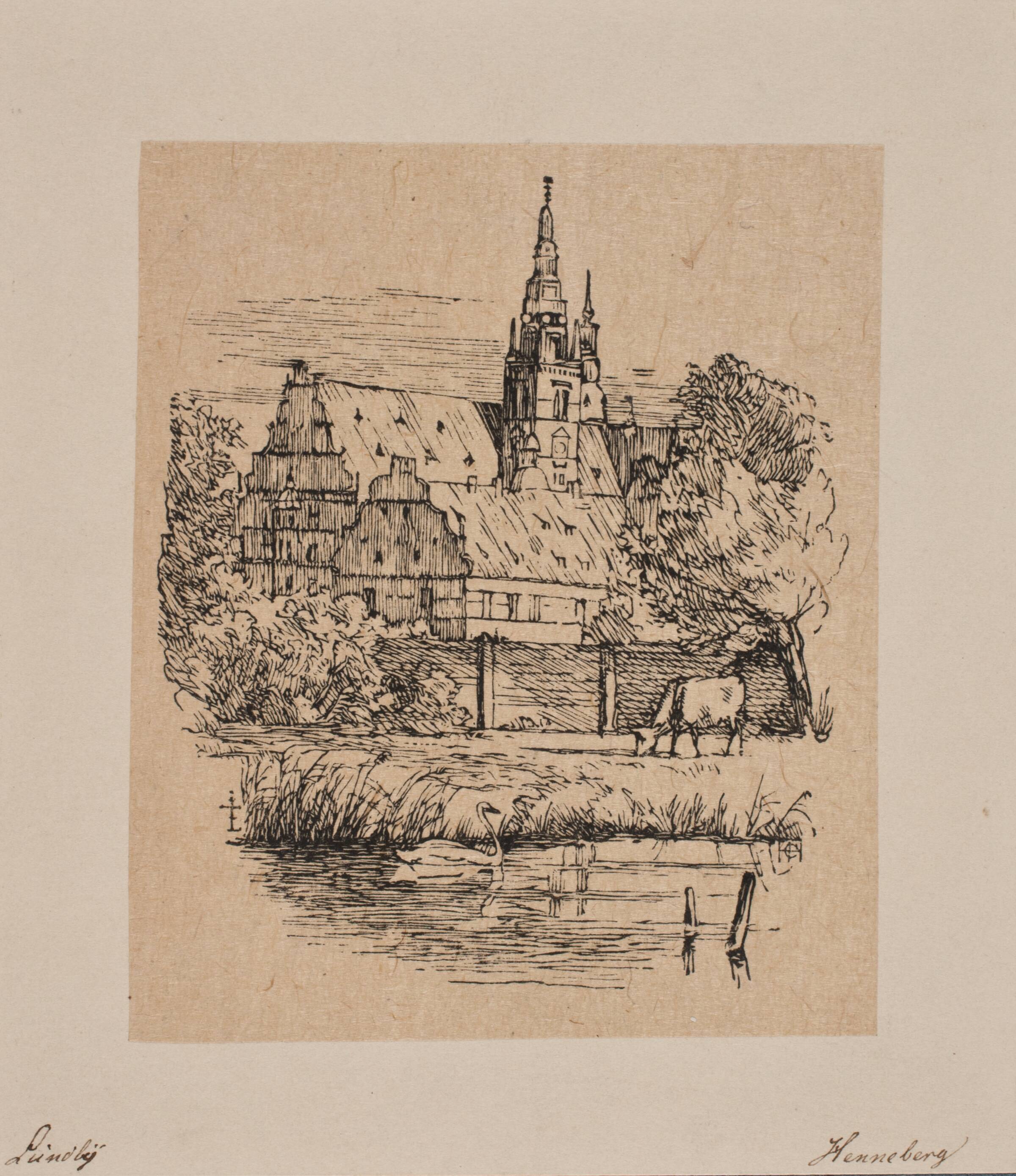 Frederiksborg slot, H.C. Henneberg, 1840-1843