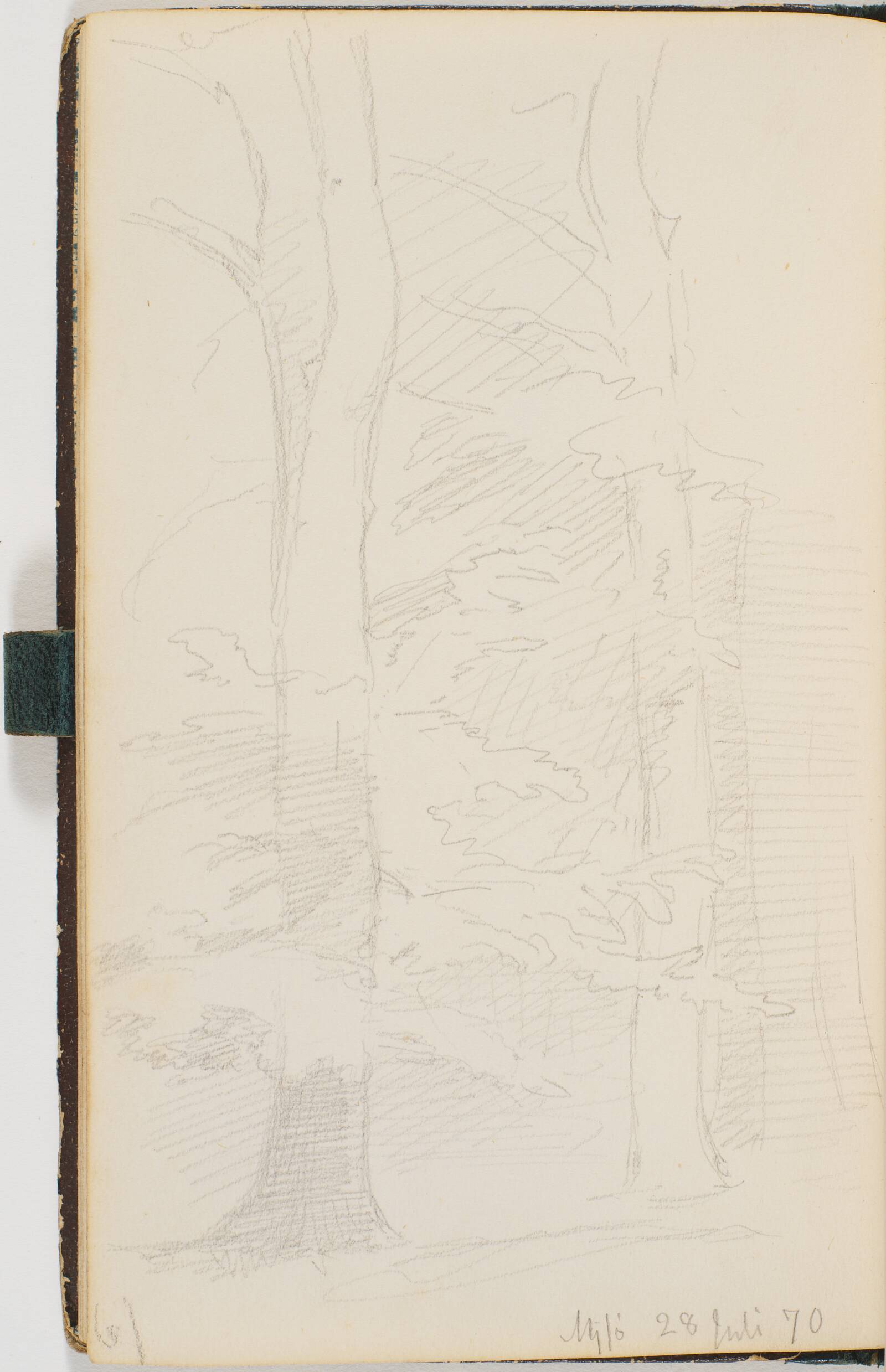 Skovinteriør, P.C. Skovgaard, 1870