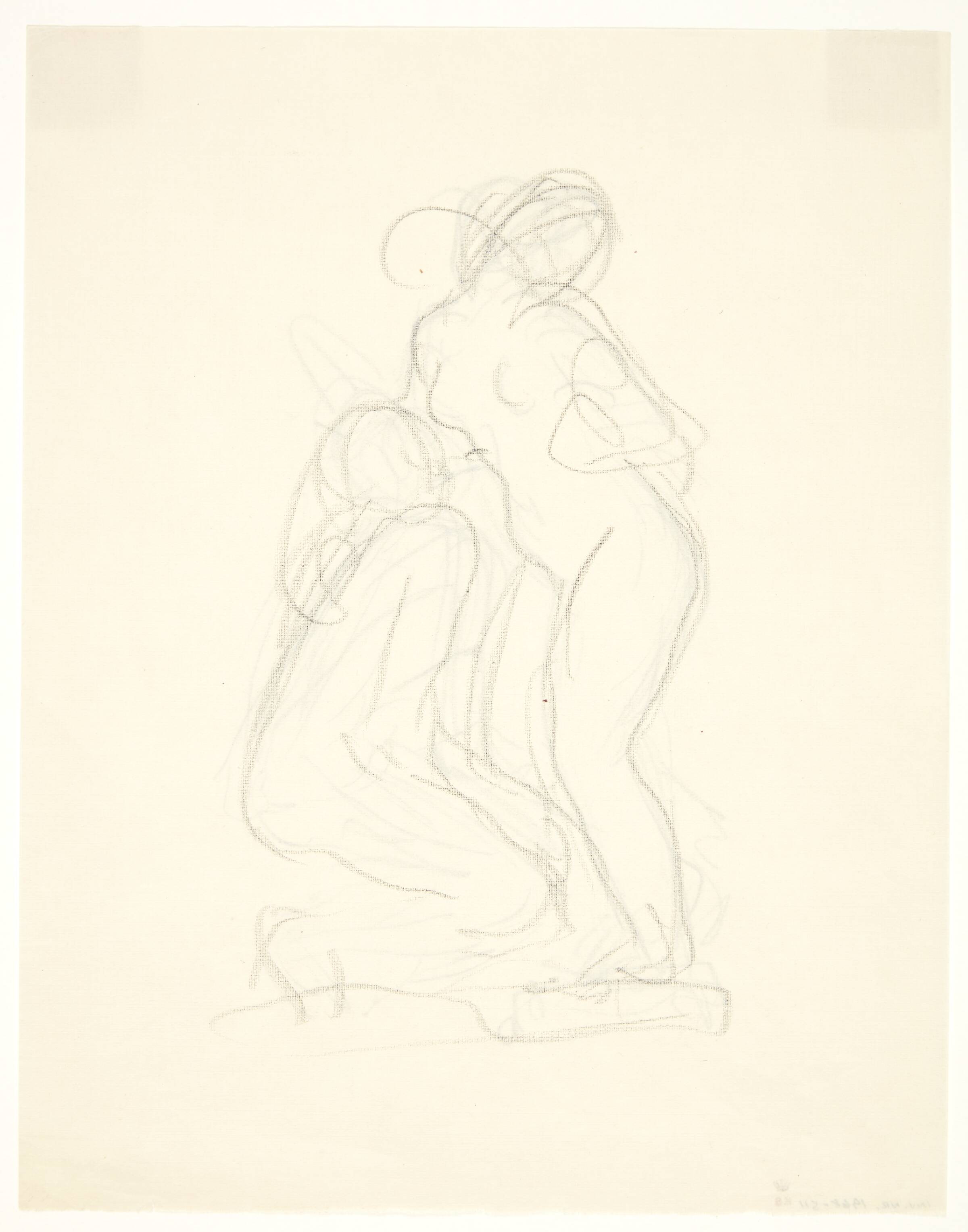 Pygmalion og Galathea. Udkast til statuette, Gerhard Henning, 1920-1929