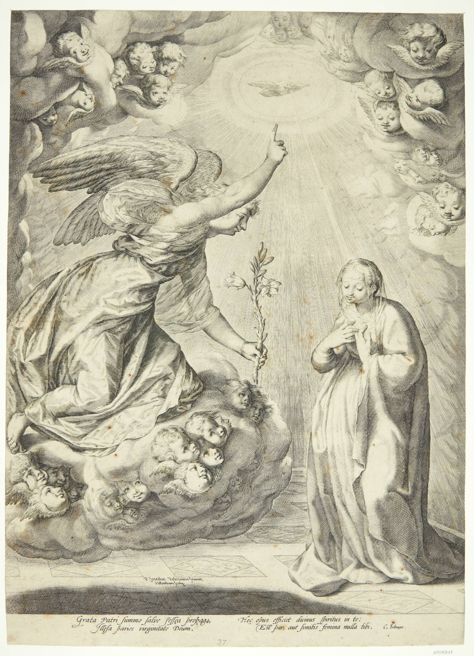 Bebudelsen, Jacob Matham, 1594-1597
