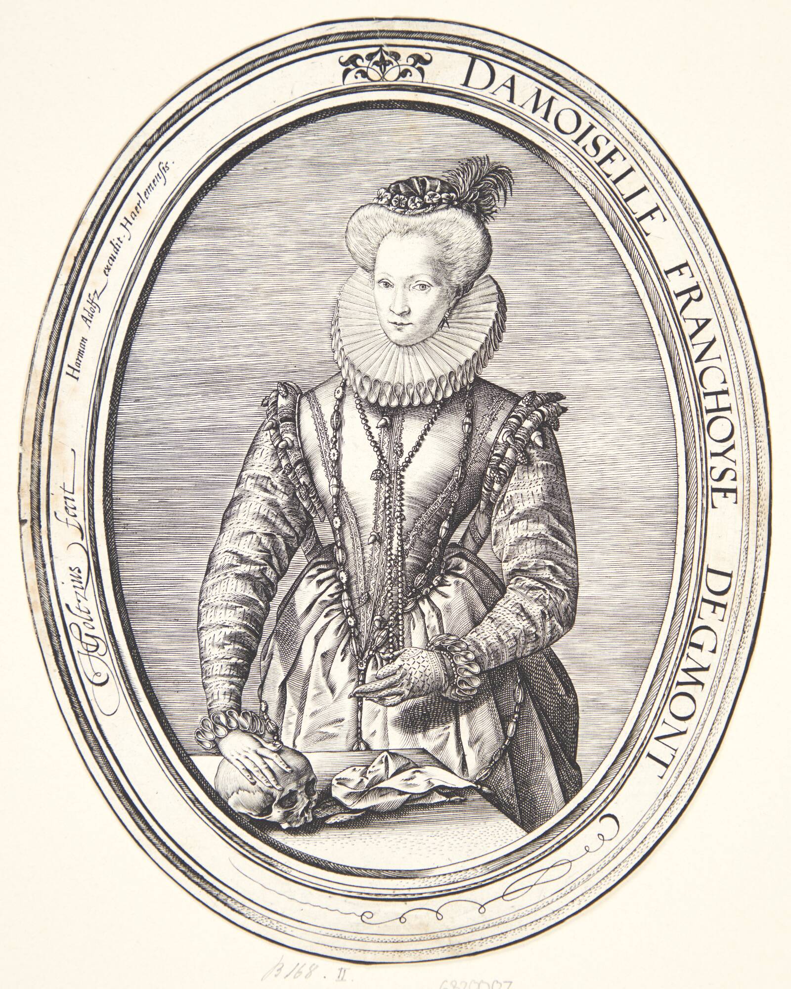 Françoise van Egmond, Hendrick Goltzius, 1580