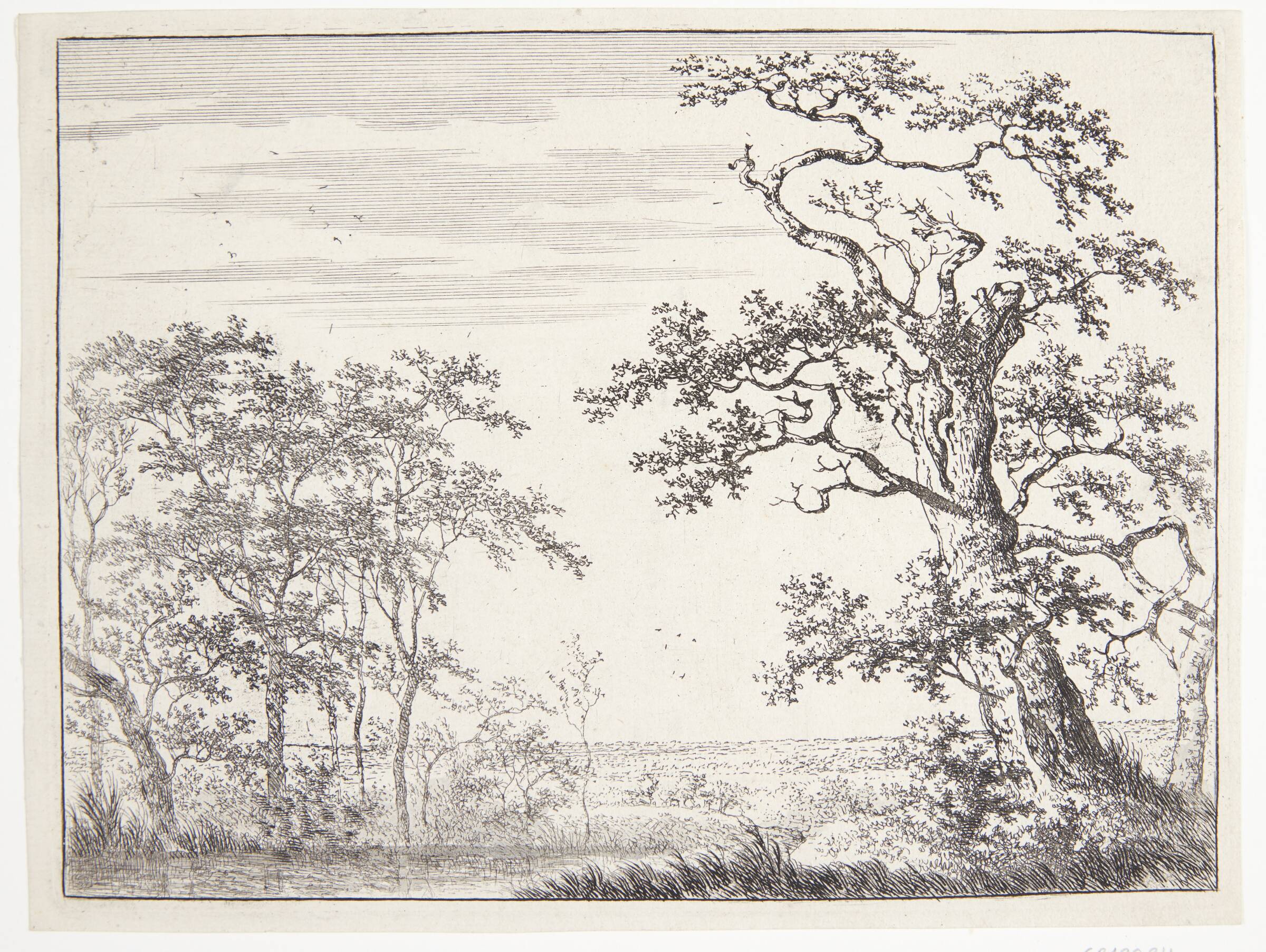 Landskab med en å, Adriaen Hendriksz. Verboom, 1628-1673