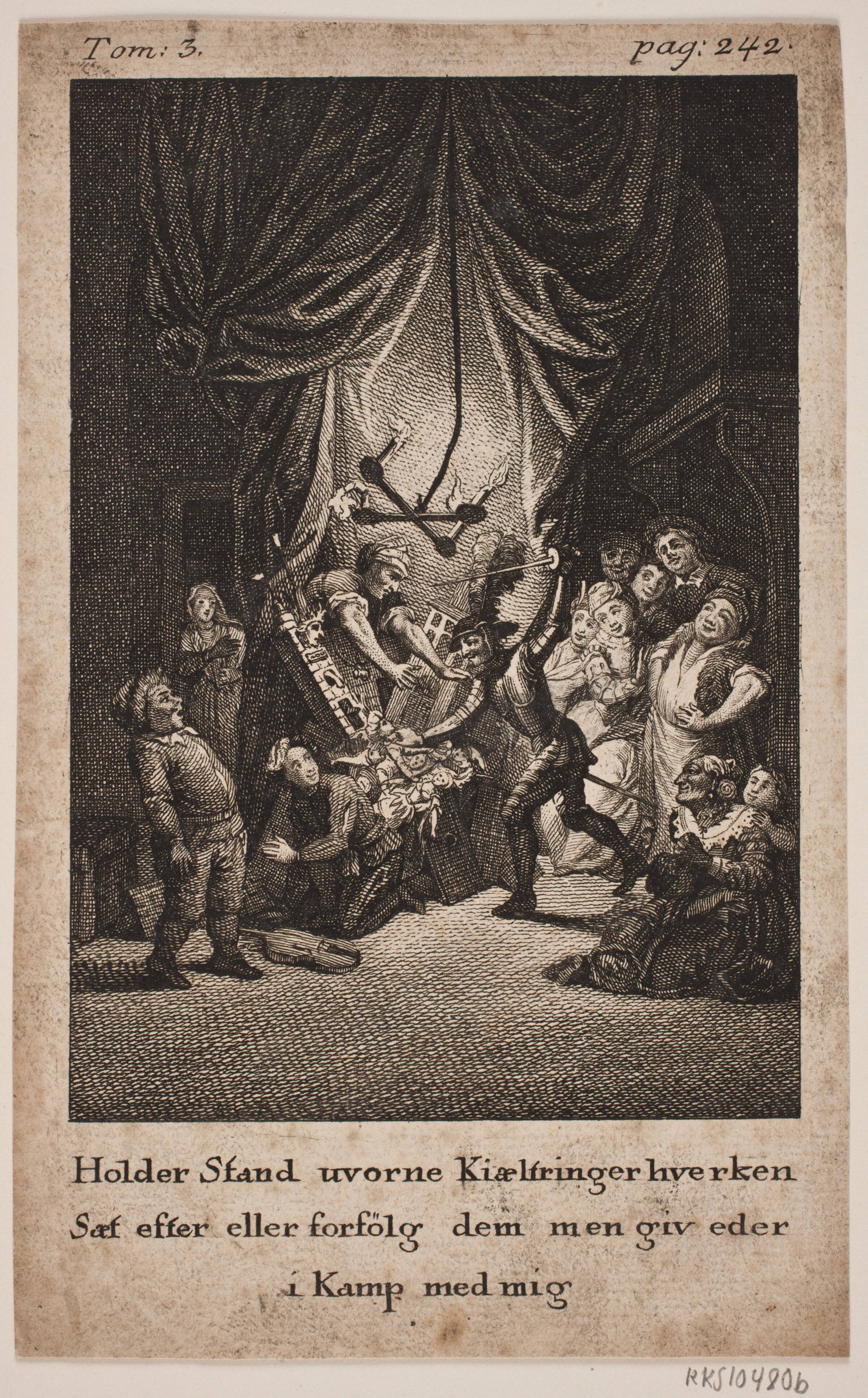 Illustration til Don Quixote, Peter Haas, 1776-1777