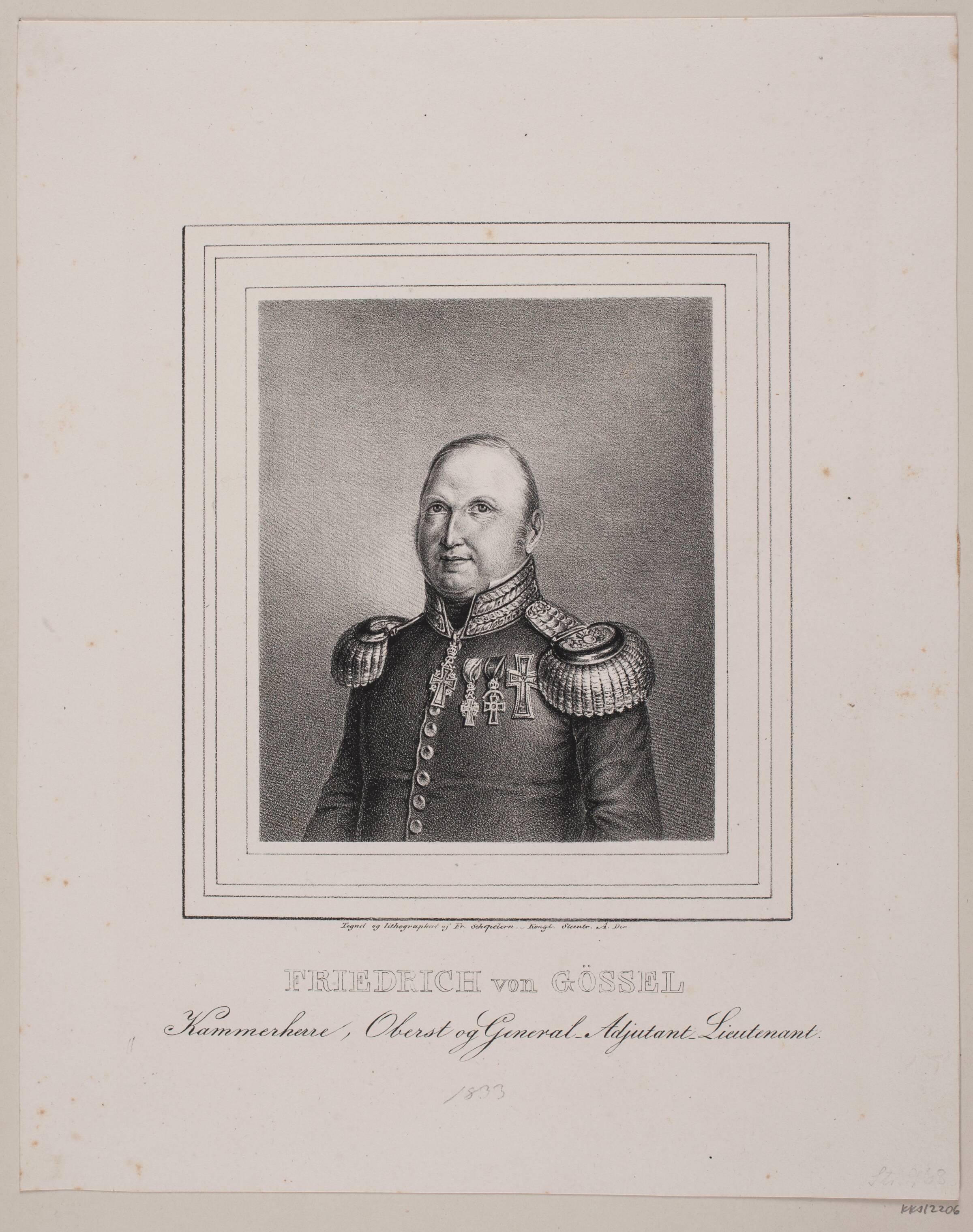 "Friedrich von Gössel", Frederik Schepelern, 1796-1883