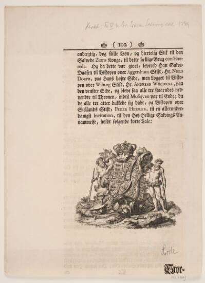 Vignet til Frederik d. IV's salvingsakt