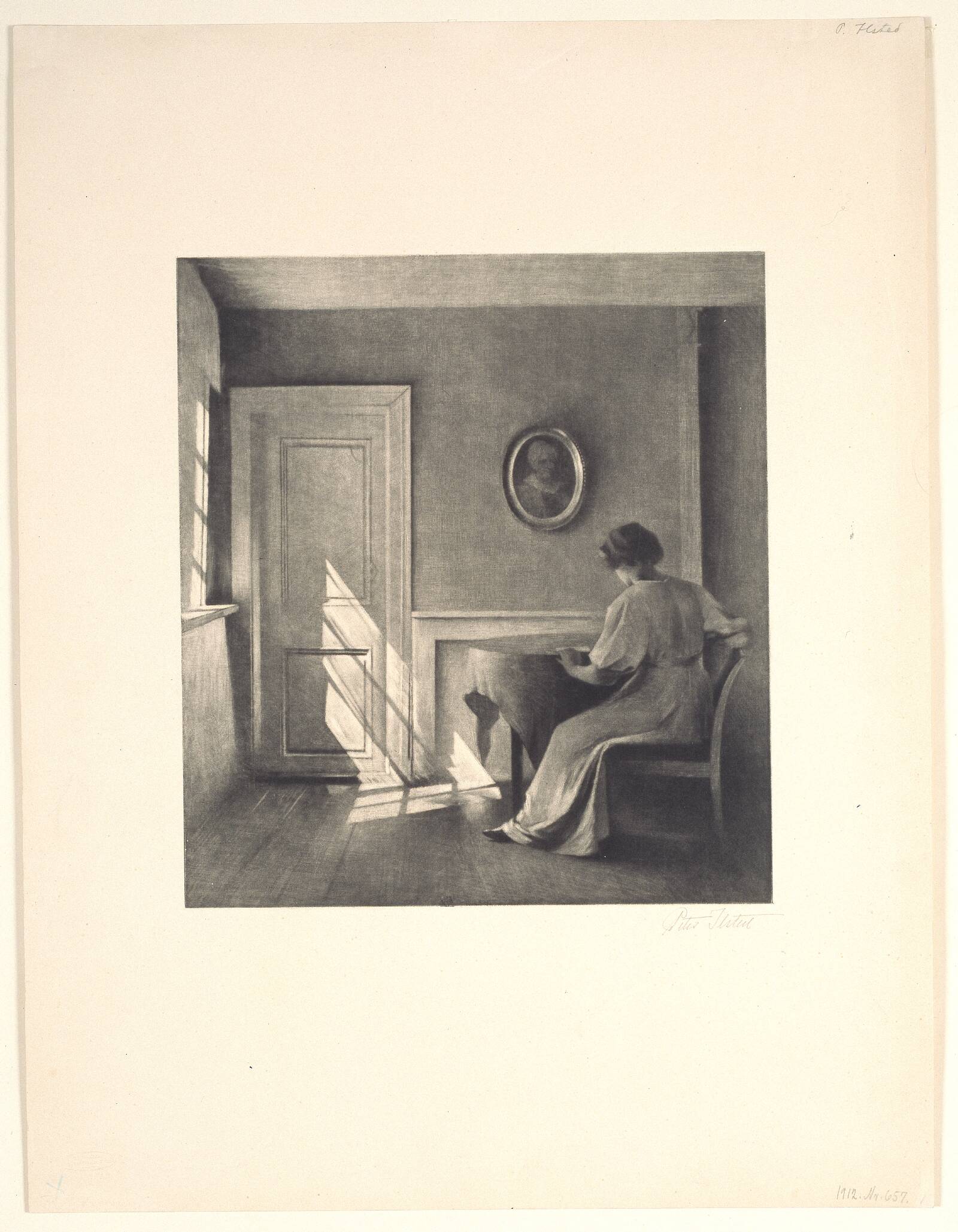 Solskin på en dør, Peter Ilsted, 1910