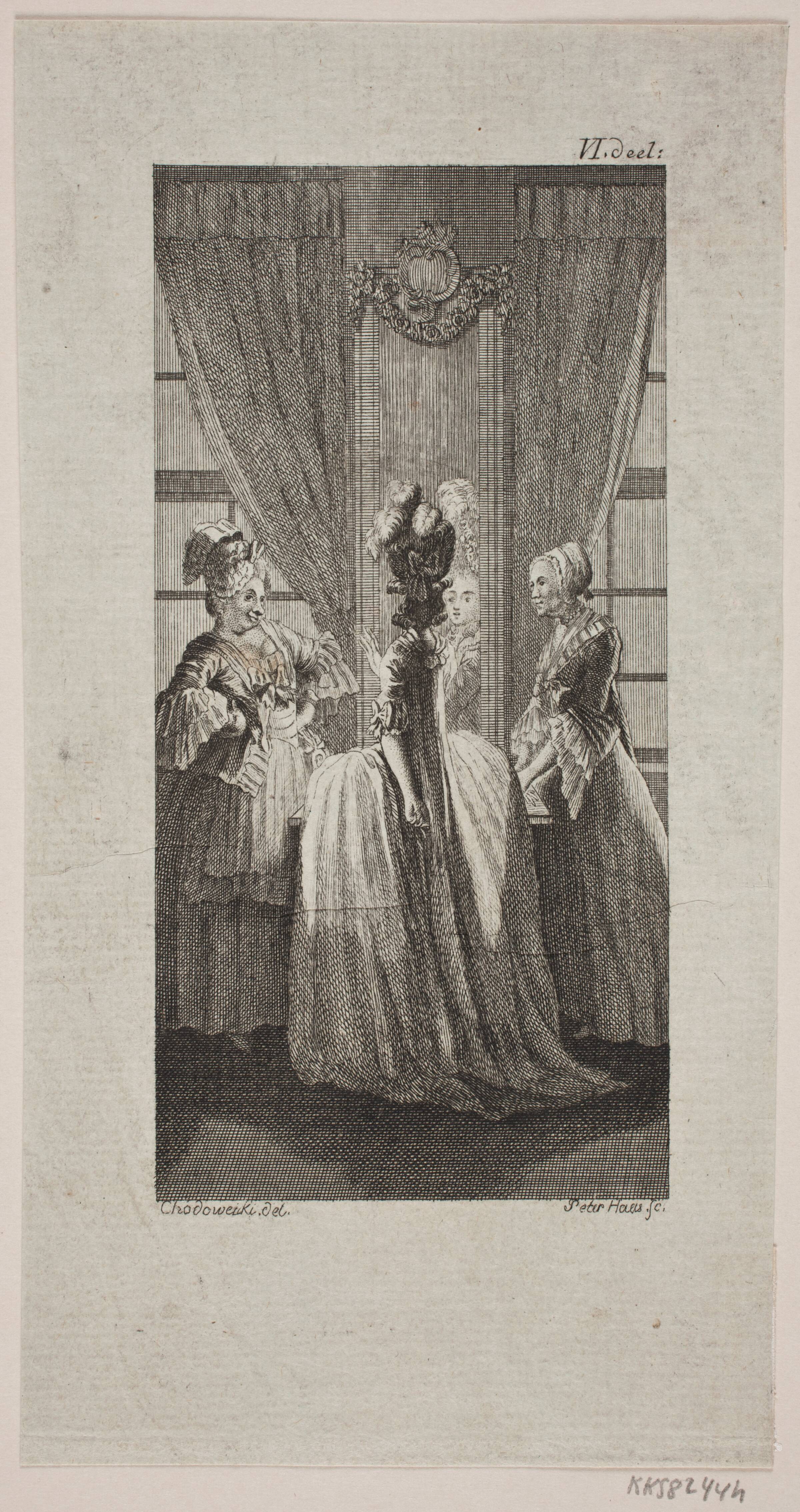 Vignet til "Sophies Reise fra Memel til Sachsen", Peter Haas, 1782