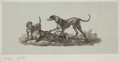 Titel-vignet til "Chiens de chasse"