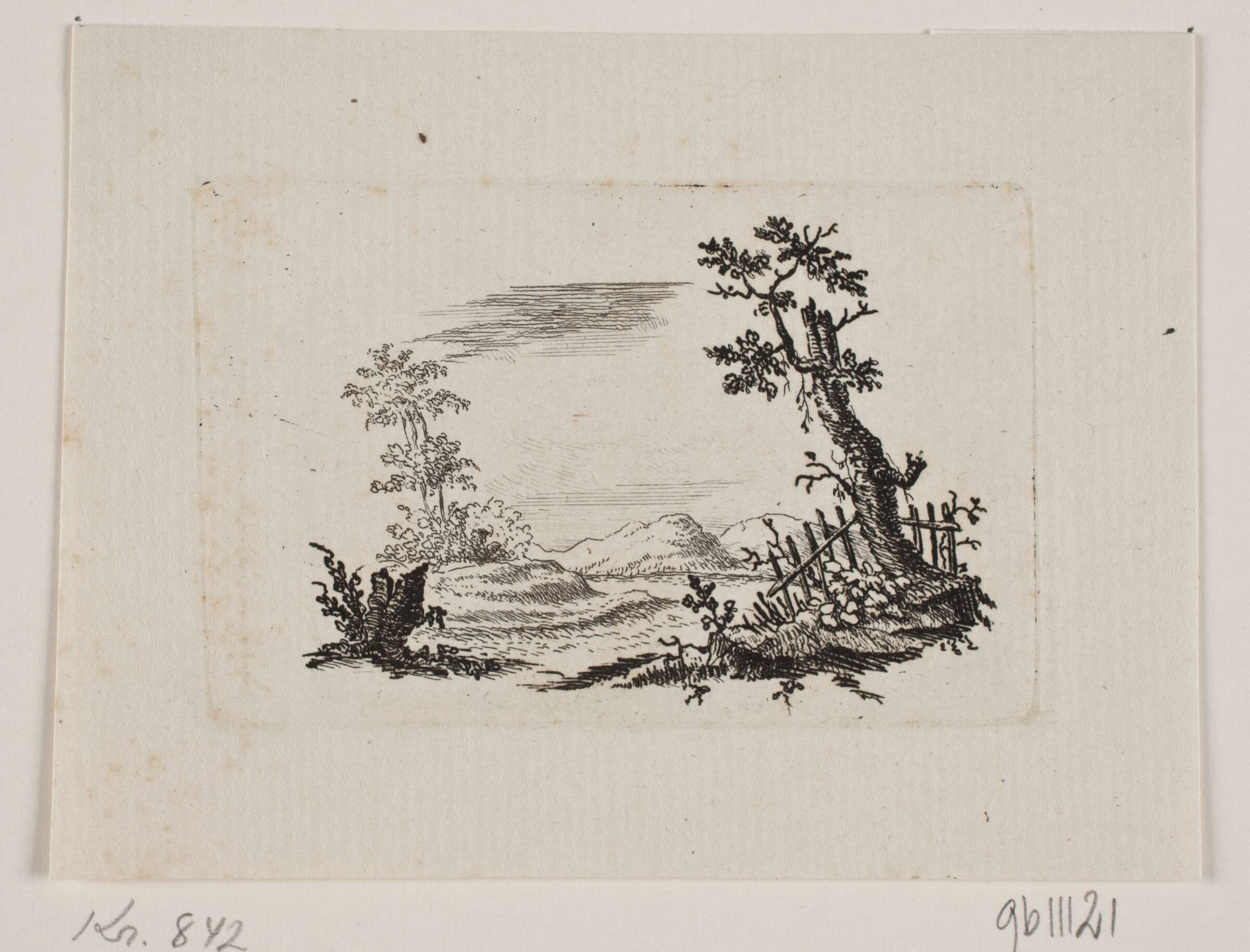 Landskab, Johan Bülow, 1780