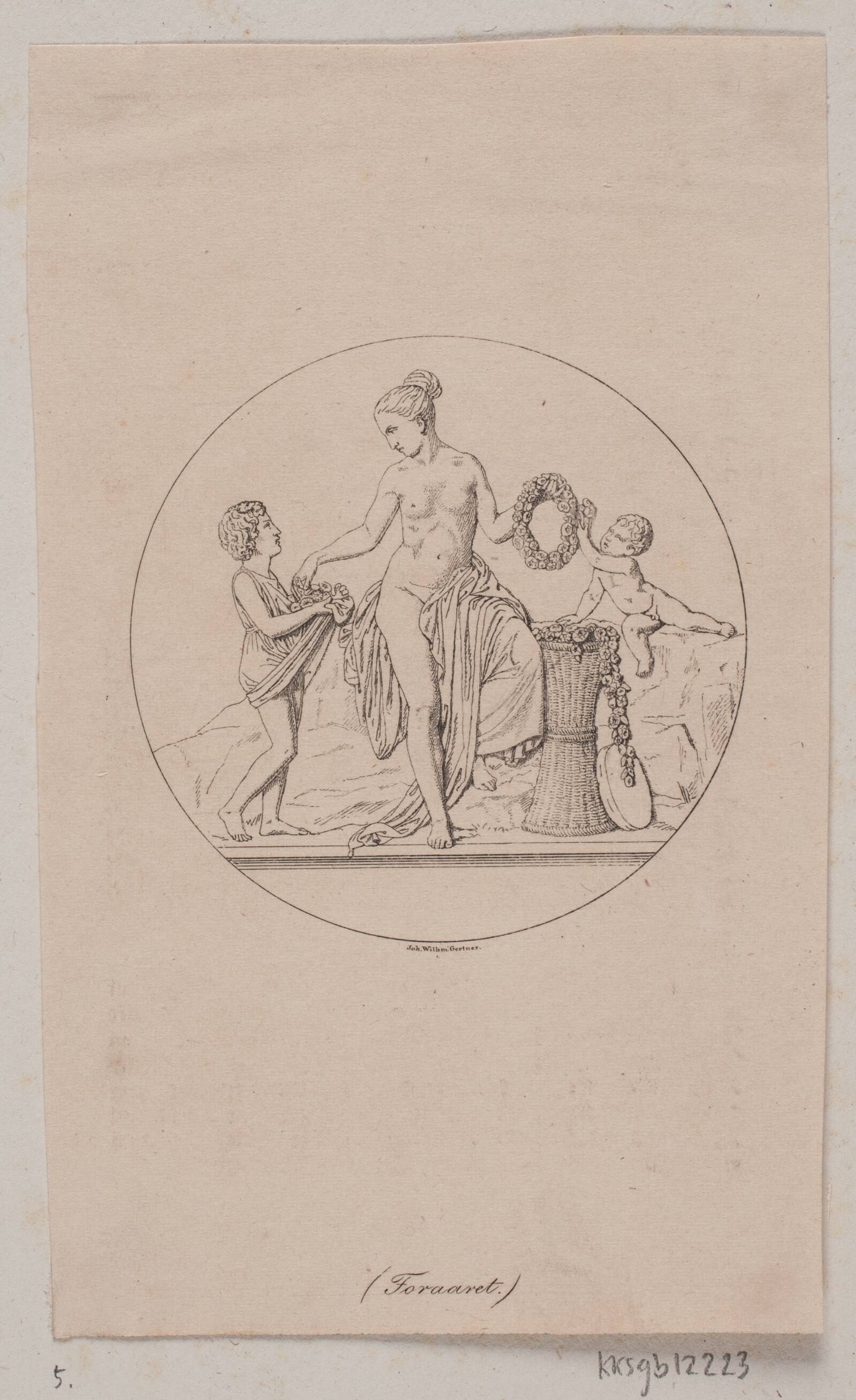 De fire årstider. Forår, J.V. Gertner, 1818-1871