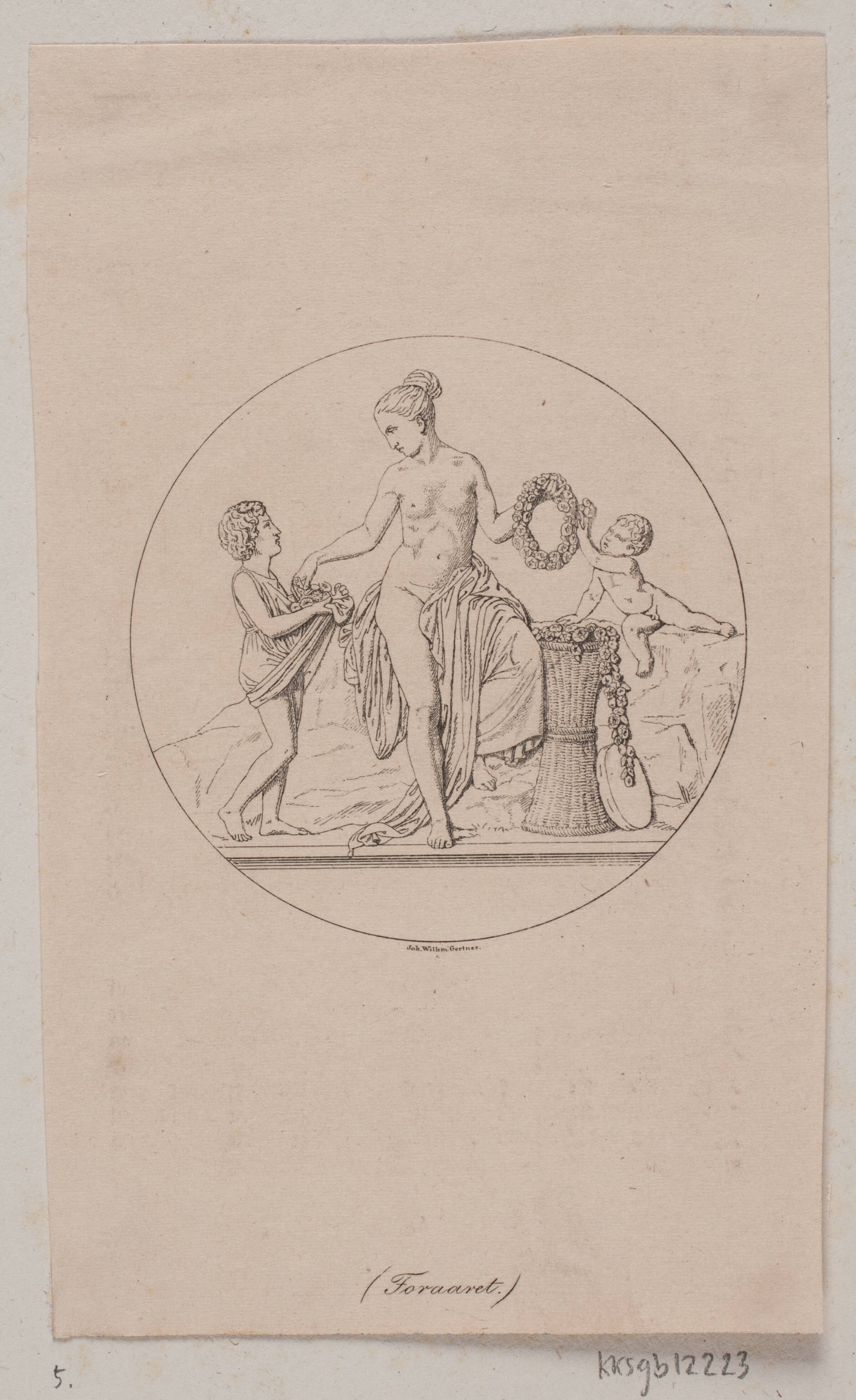 De fire årstider. Forår, J.V. Gertner, 1818-1871